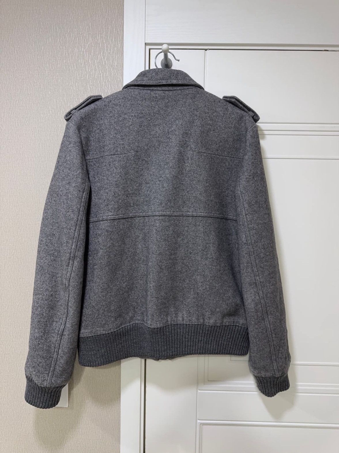 Dior 06AW DIOR HOMME These Grey Days Wool Blouson Bomber Jacket Size US M / EU 48-50 / 2 - 2 Thumbnail