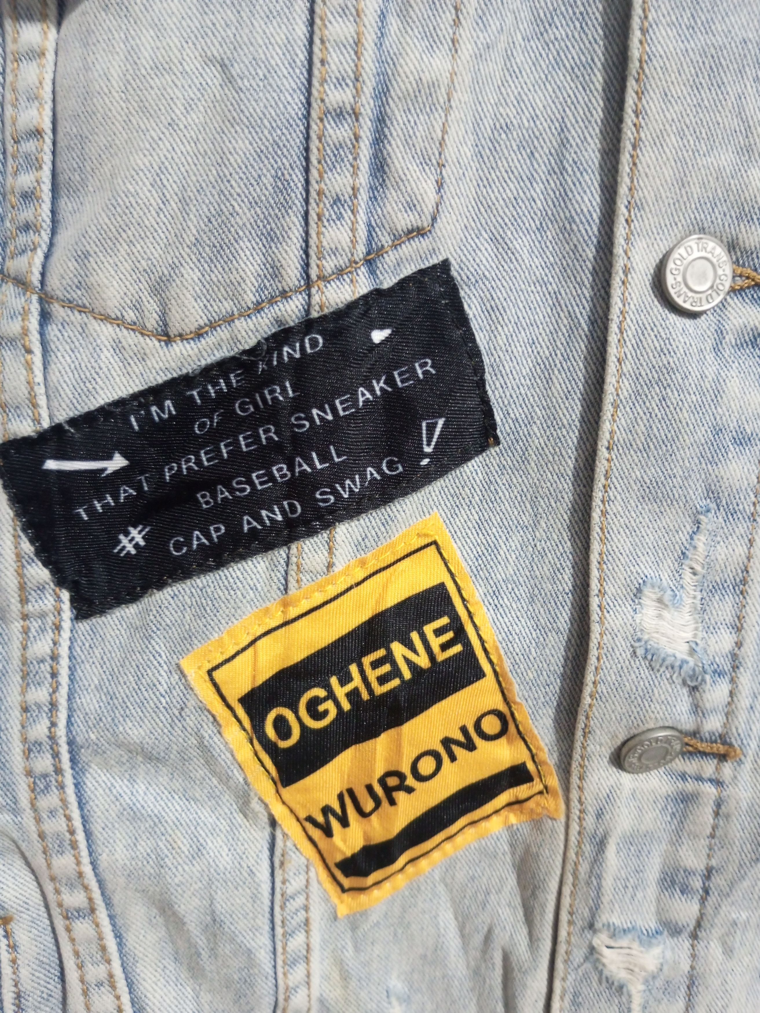Japanese Brand × Vintage Vintage vampire weekend distressed denim trucker jacket Size US XL / EU 56 / 4 - 11 Thumbnail