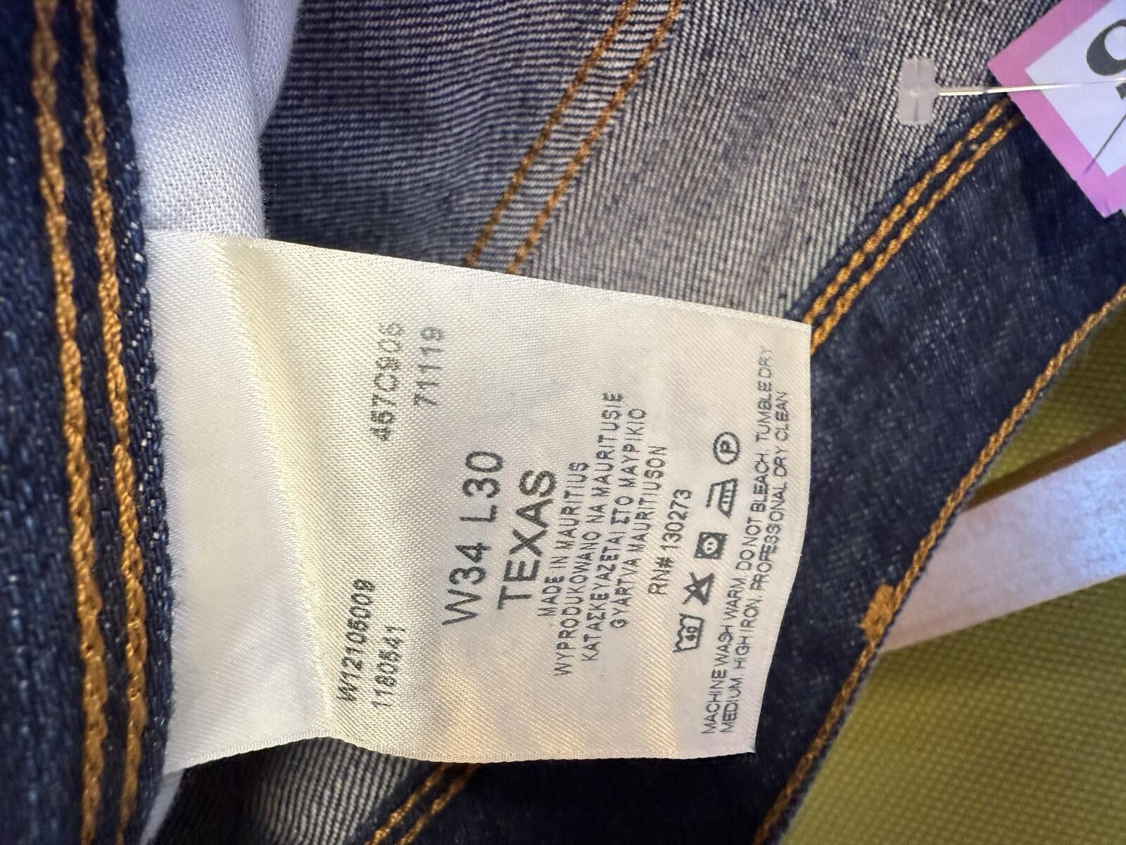Wrangler Wrangler Texas Jeans - Classic Blue Denim (W 34 L 30) Size US 34 / EU 50 - 4 Thumbnail