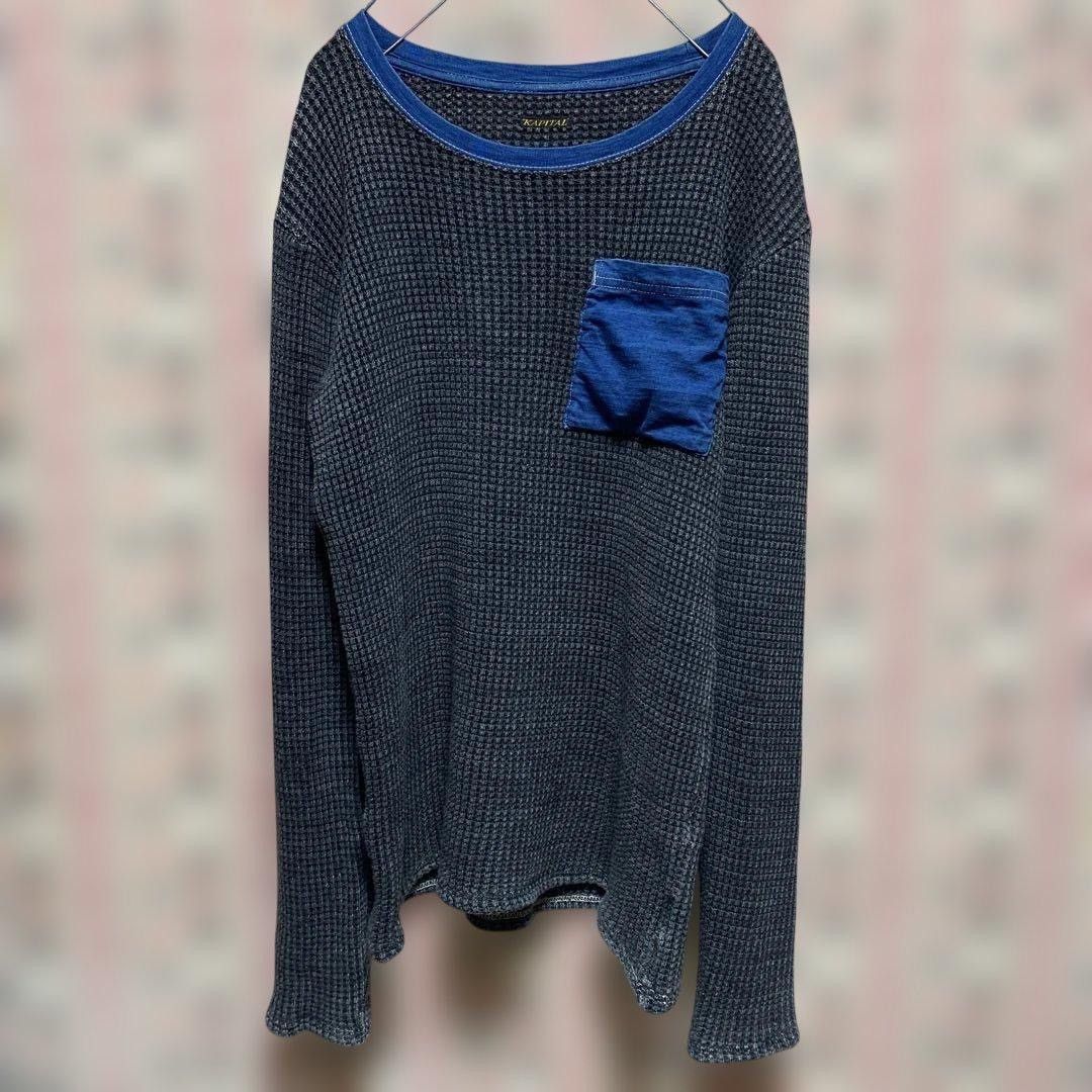 Kapital Waffle Long Sleeve Shirt Size US M / EU 48-50 / 2 - 1 Thumbnail