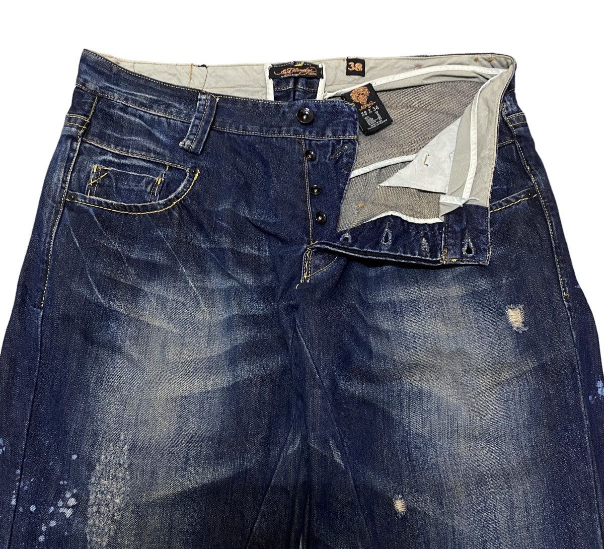 Ed Hardy Rare Design Vintage Brand Ed Hardy Rapper Baggy Jeans 2000s Size US 38 / EU 54 - 6 Thumbnail