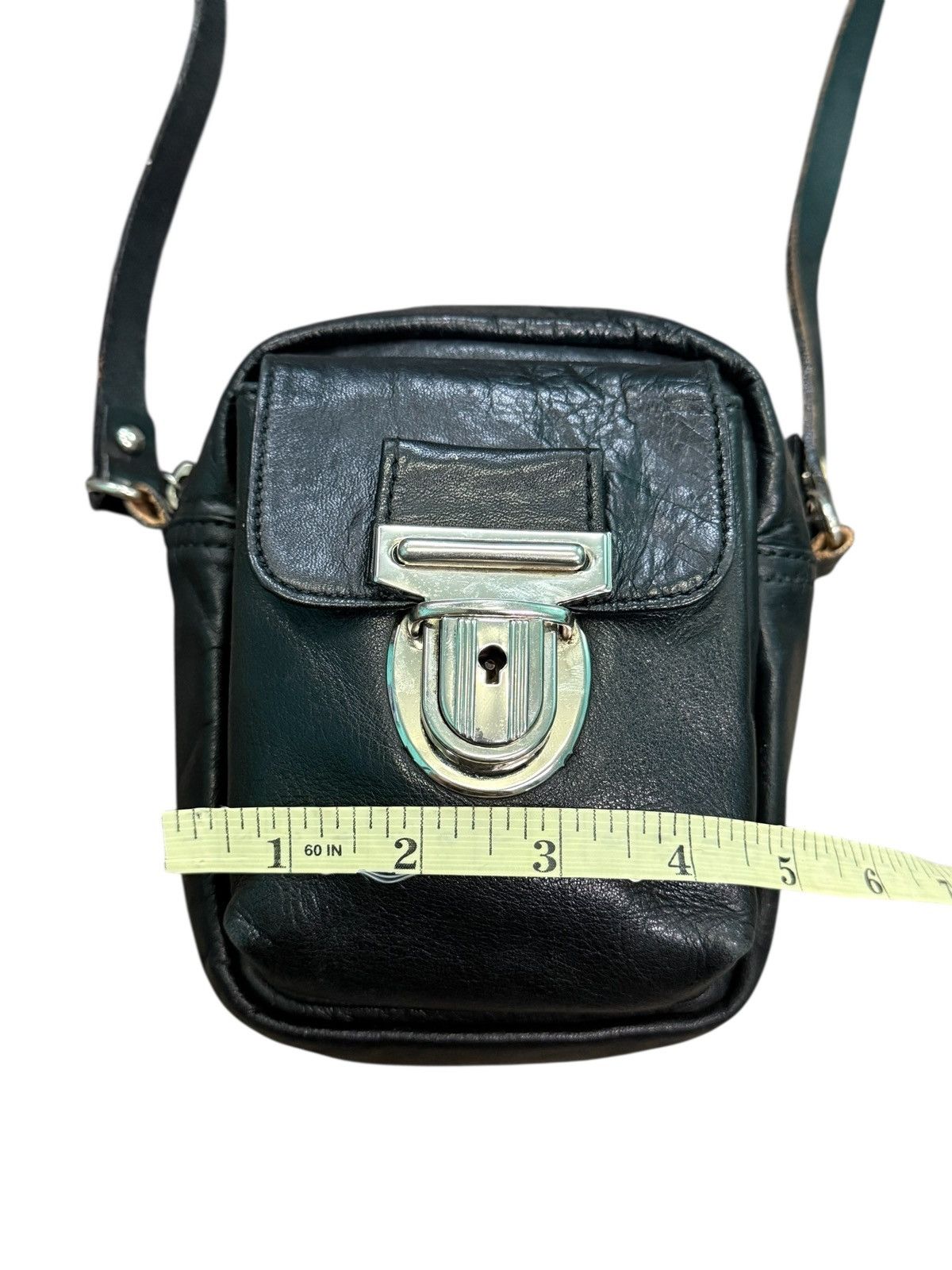 Yohji Yamamoto YSACCS YOHJI YAMAMOTO LEATHER MINI CROSSBODY BAG Size ONE SIZE - 13 Thumbnail