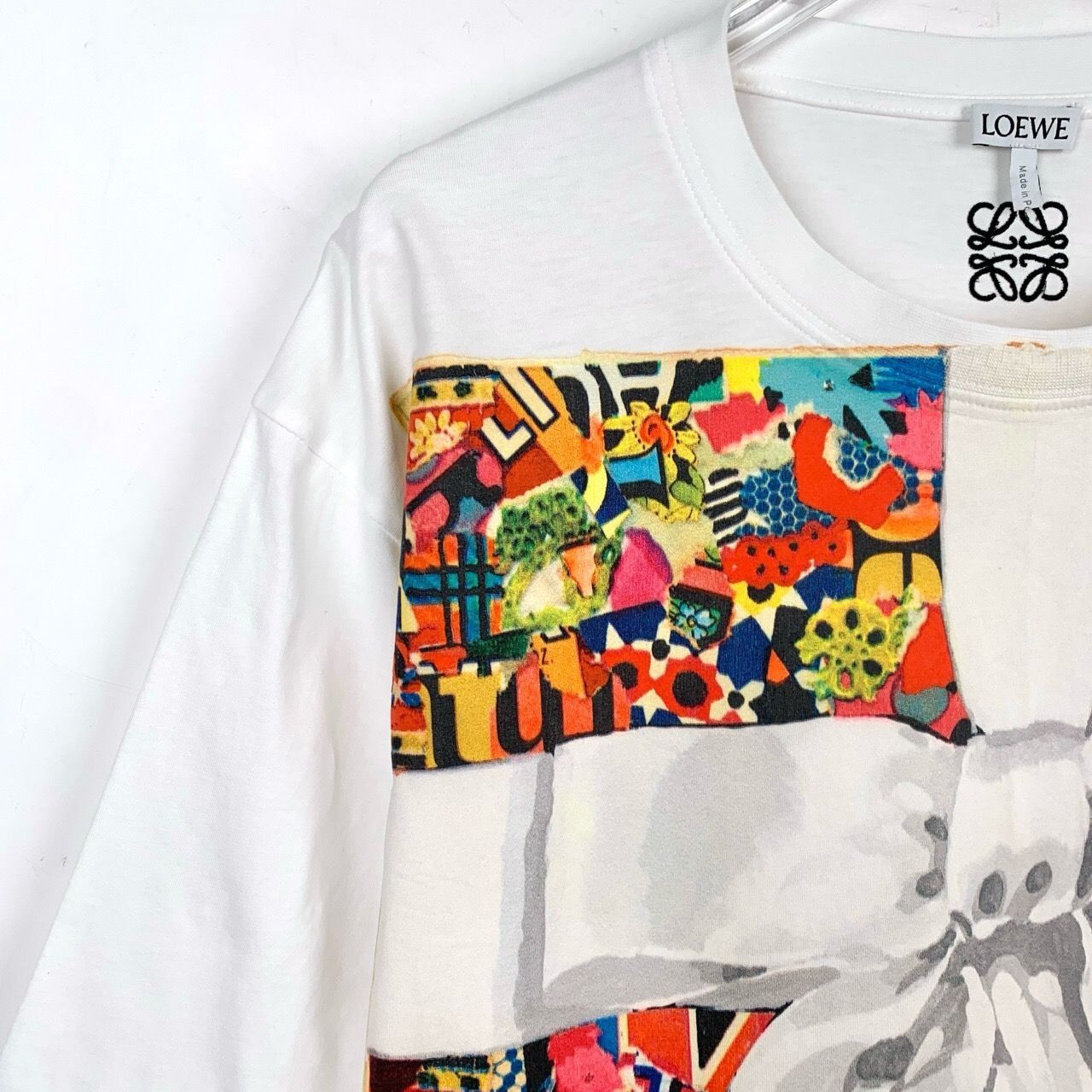 Loewe Loewe White Short-Sleeve Graphic T-Shirt With Colorful Gift Size XS / US 0-2 / IT 36-38 - 3 Thumbnail