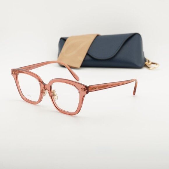 Loewe Loewe LW50083F 072 Eyeglasses Shiny Pink 51mm Square Frame Size ONE SIZE - 10 Thumbnail