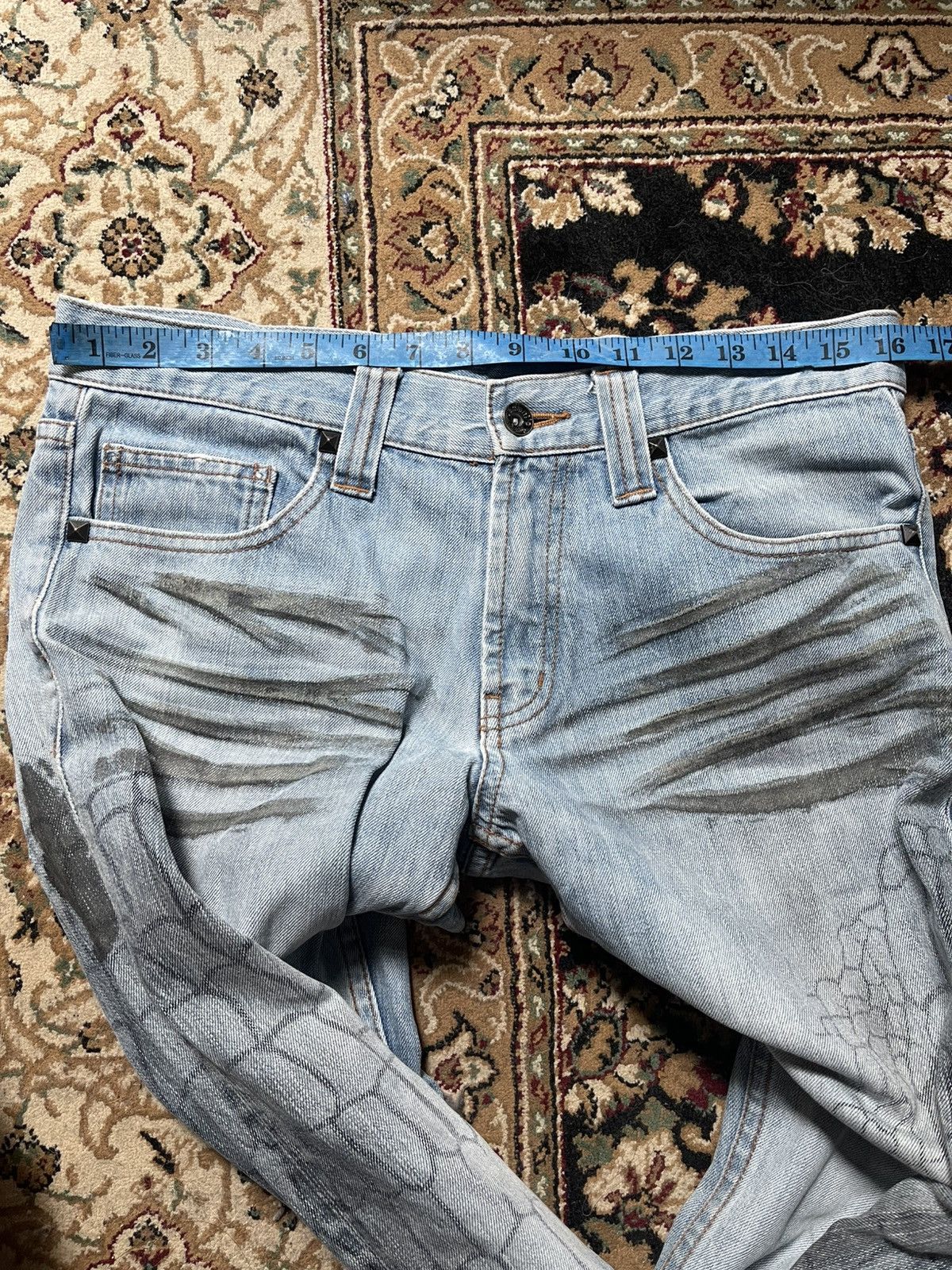 semanticdesign Very Rare Vintage Brand Semantic Design Flared Jeans 2000s Size US 32 / EU 48 - 13 Thumbnail