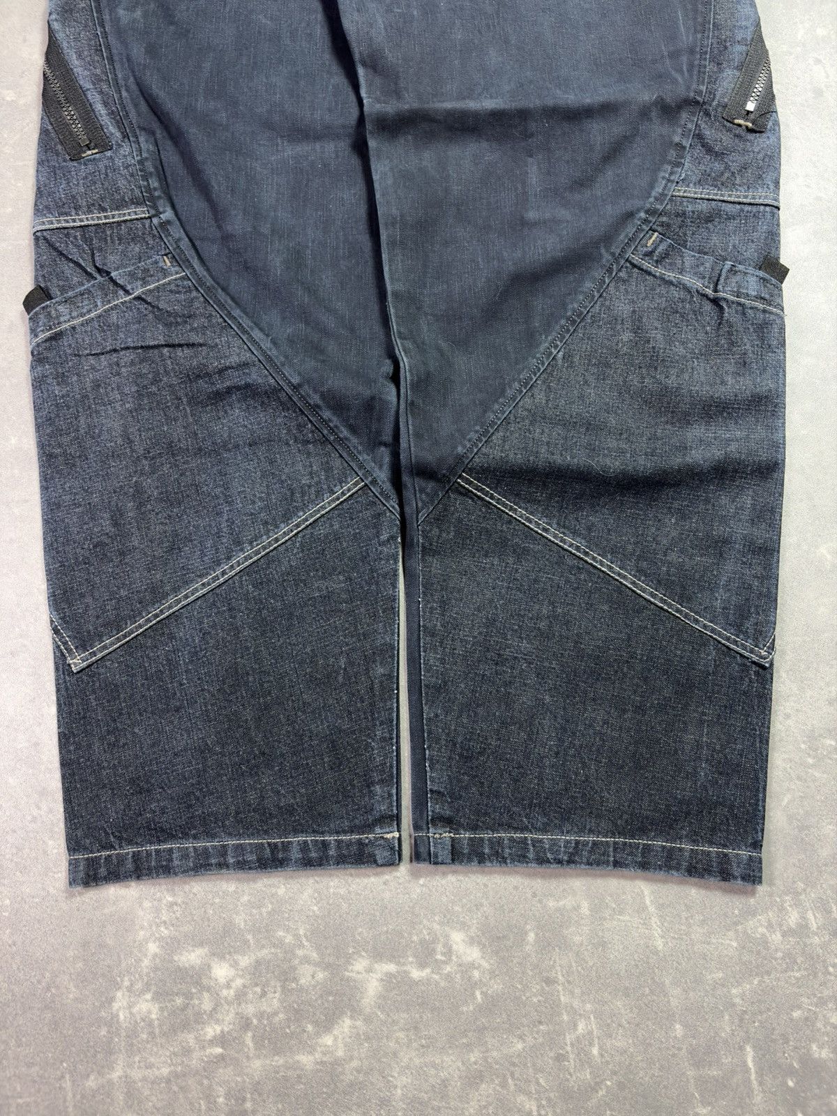 Marithe + Francois Girbaud 00s Marithe + Francois Girbaud Baggy Cargo Zipped Denim 33 Size US 33 - 10 Thumbnail