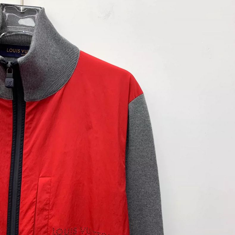 Louis Vuitton Louis Vuitton Color-block wool jacket with stand-up zip co Size US M / EU 48-50 / 2 - 3 Thumbnail
