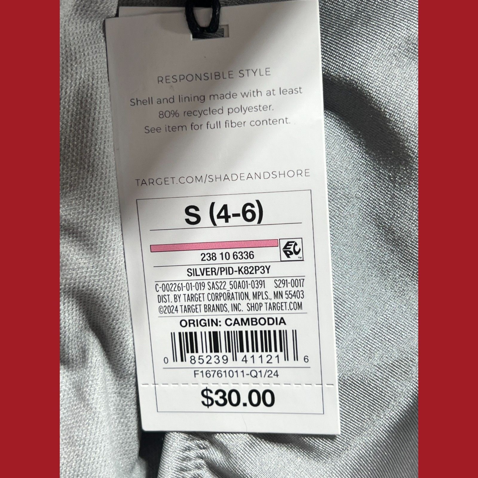 Other Shade & Shore - Women's Square Neck High Leg Cheeky Swimsuit Size ONE SIZE - 10 Thumbnail