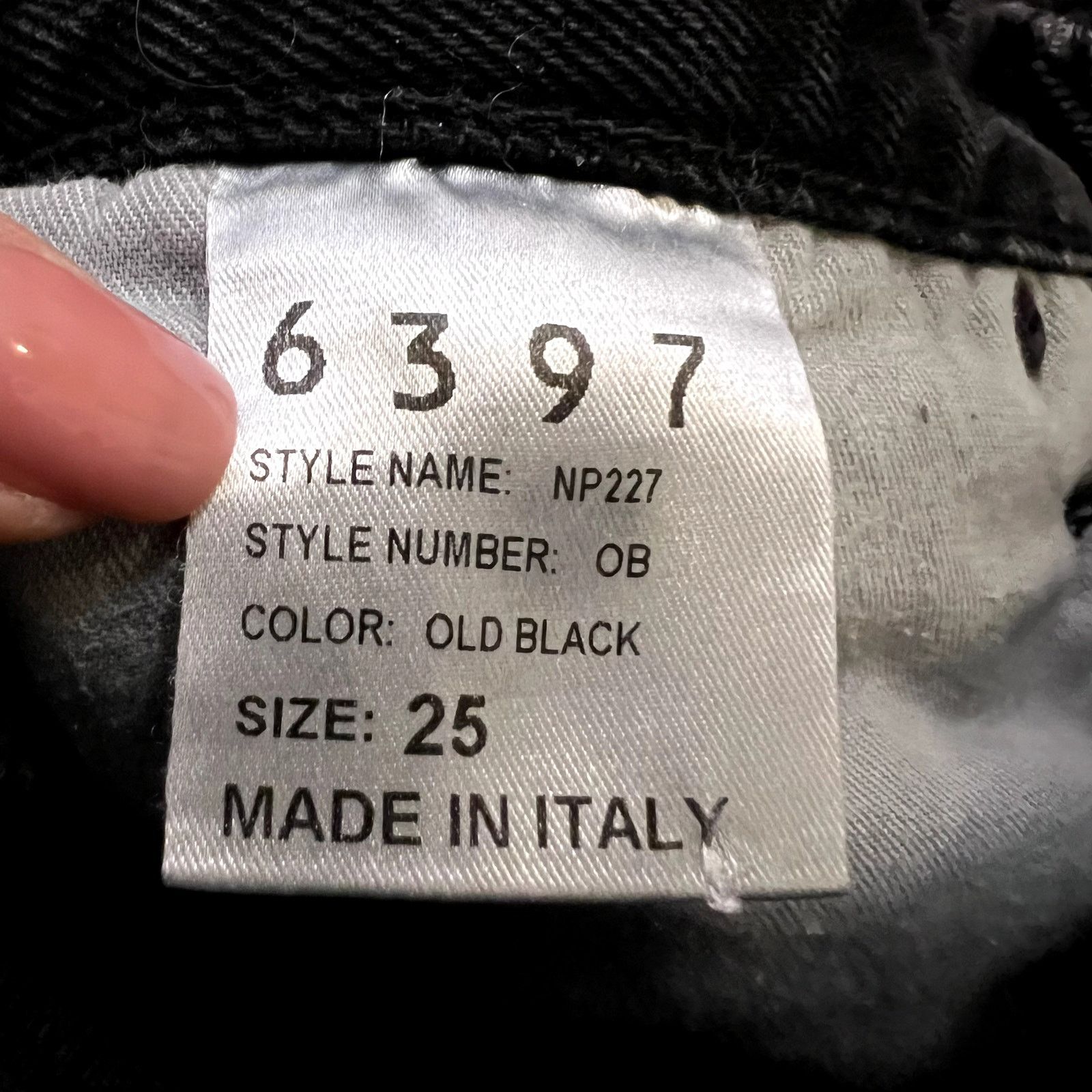 6397 6397 old black jeans size 25 Italy Size 25" / US 0 / IT 36 - 5 Thumbnail