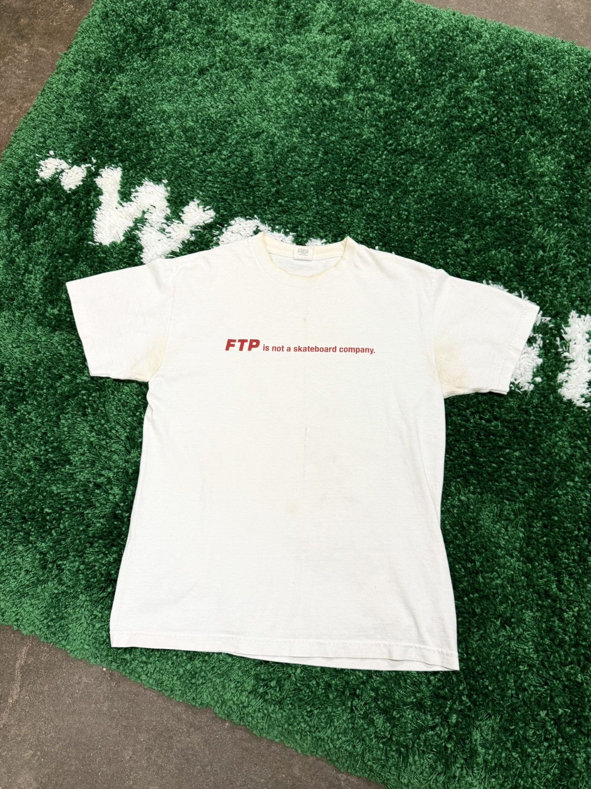 Fuck The Population FTP Is Not A Skateboarding Company White Tee Medium Size US M / EU 48-50 / 2 - 2 Thumbnail