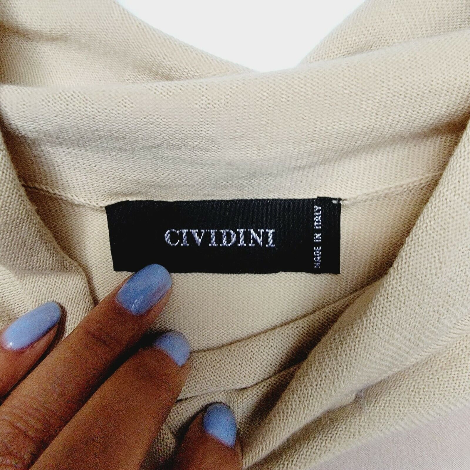 Other ❤️Womens knit hoodie Sz M CIVIDINI Made In Italy Cotton Silk Size M / US 6-8 / IT 42-44 - 3 Thumbnail