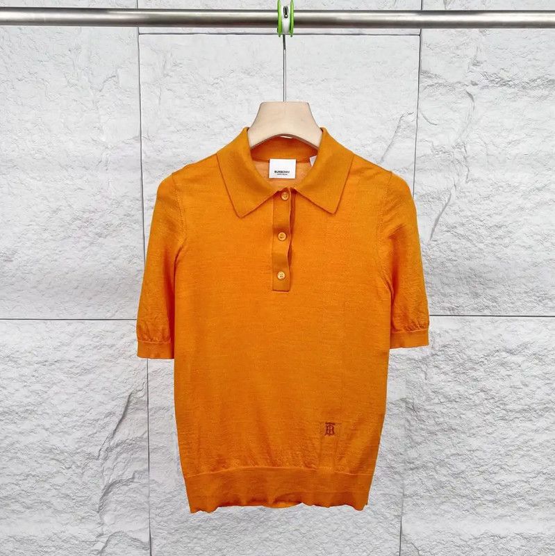 Burberry Burberry Orange Cotton Women's T-Shirt Size XS / US 0-2 / IT 36-38 - 1 Thumbnail