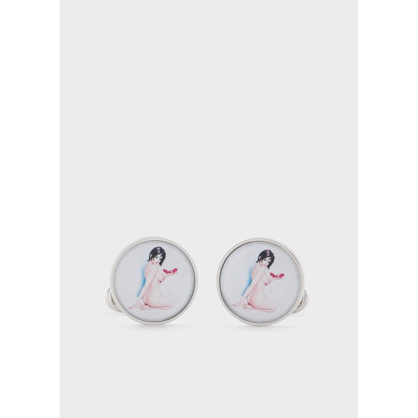 NWT $150 Paul Smith Naked Lady Pin-up Girl Cufflinks