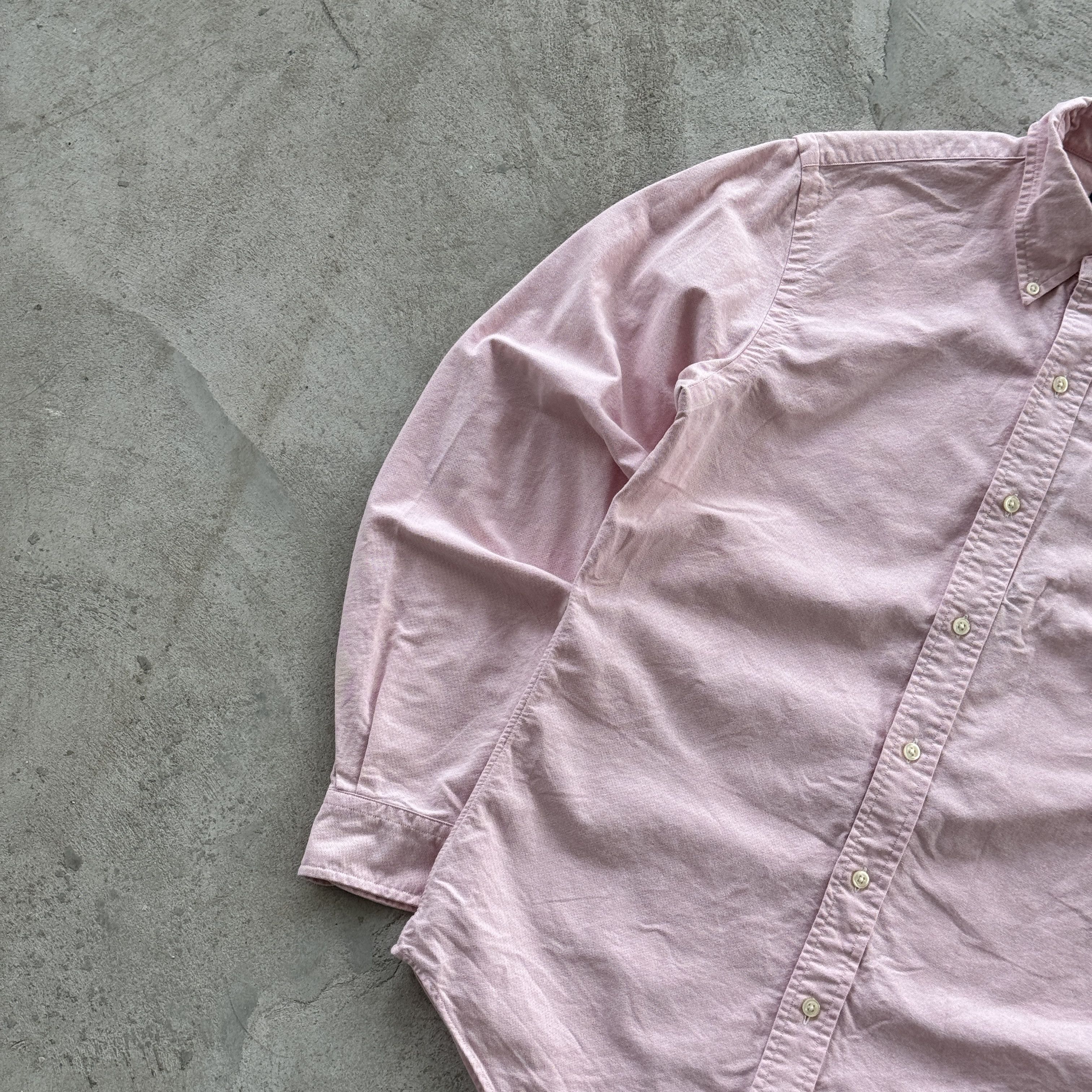Polo Ralph Lauren Vintage Ralph Lauren Pink Oxford Slim Fit Shirt Pony Logo M Size US M / EU 48-50 / 2 - 3 Thumbnail
