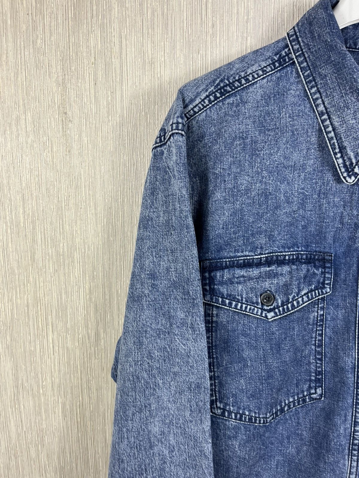 Isabel Marant × Isabel Marant Etoile Isabel Marant Etoile Danis denim shirt washed acid pockets Size M / US 6-8 / IT 42-44 - 5 Thumbnail