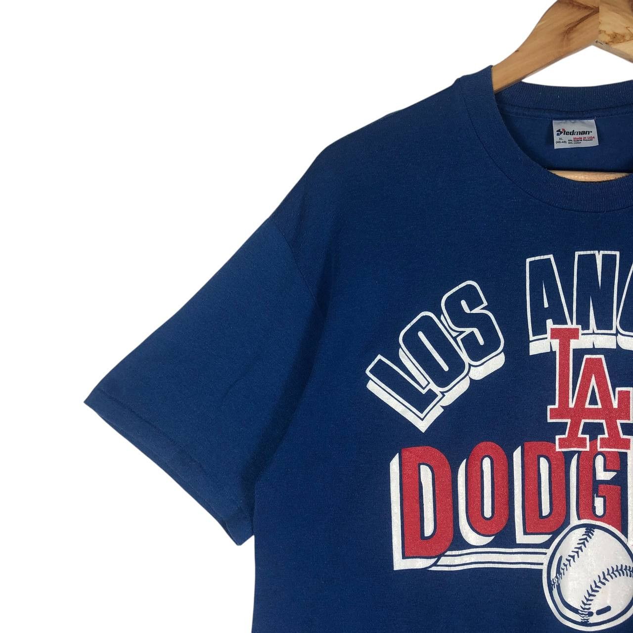 MLB × Vintage Vintage Los Angeles Dodgers Men T-shirt Size US XL / EU 56 / 4 - 3 Thumbnail