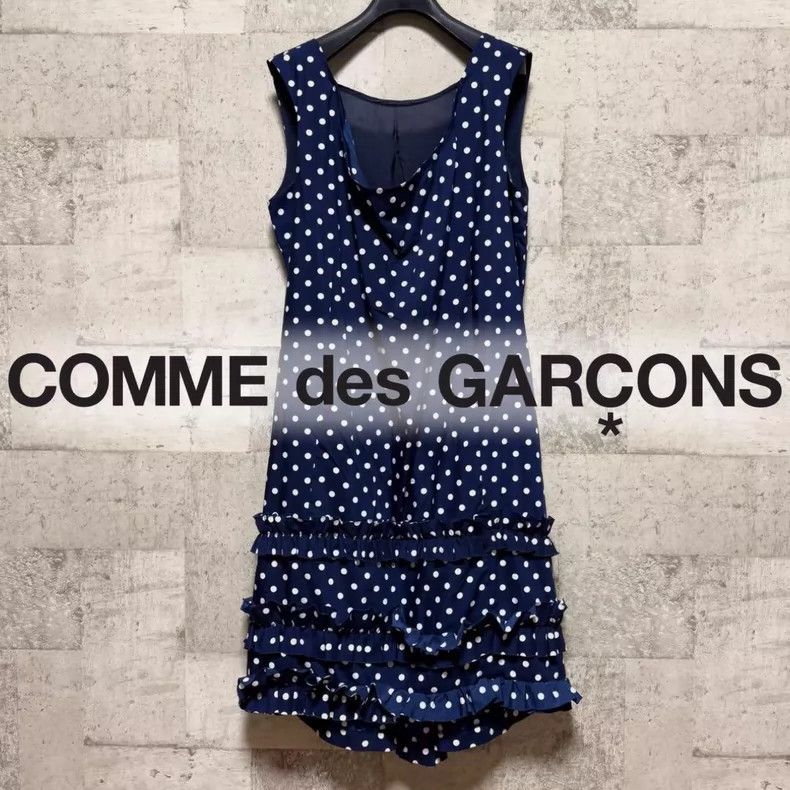 Other Comme Des Garcons One-piece dress. Navy blue. Classic whit Size S / US 4 / IT 40 - 1 Thumbnail