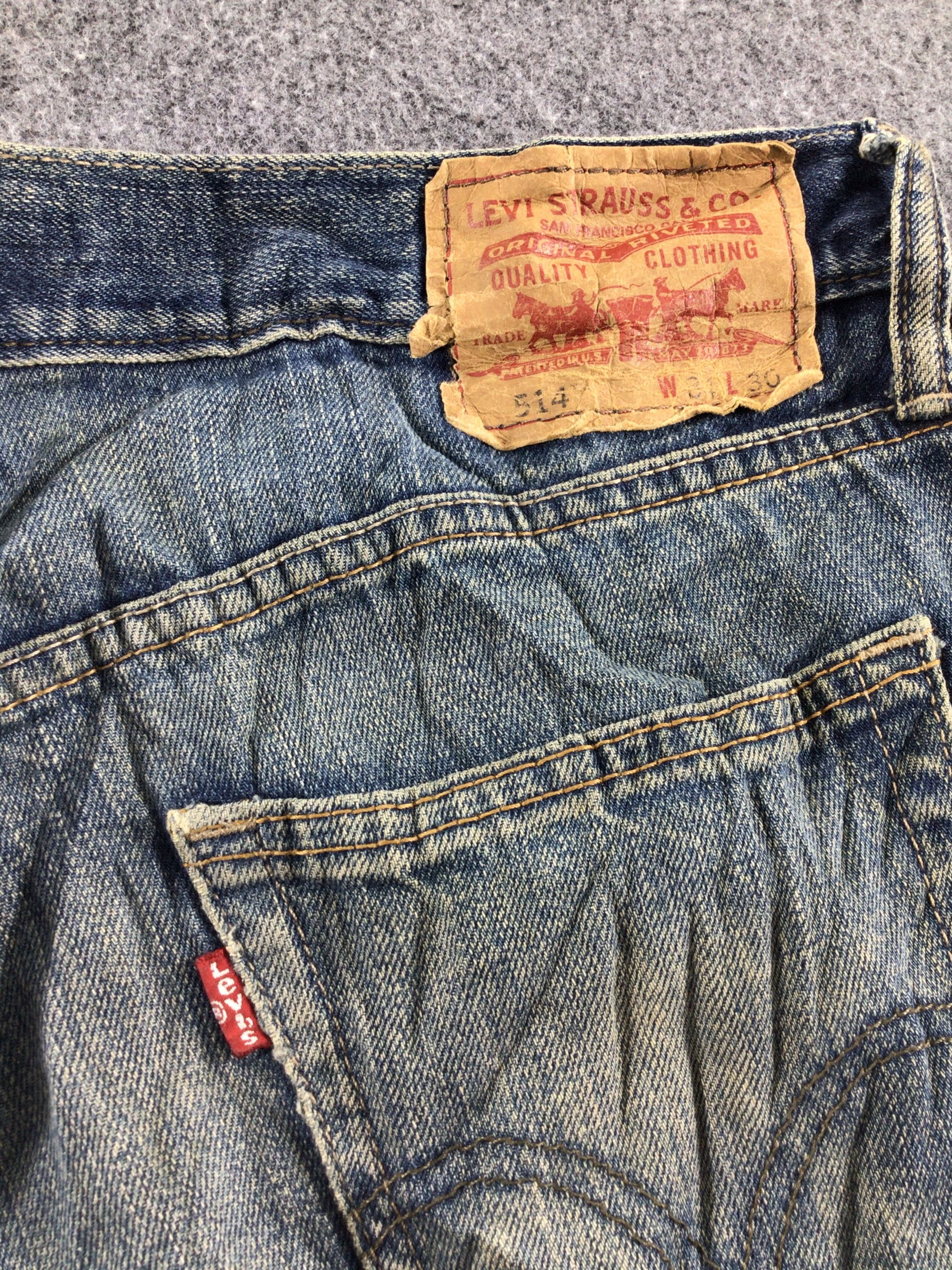 Levi's Vintage Levis 514 Jeans Rusty Faded Blue Denim -J546 Size US 37 - 5 Thumbnail