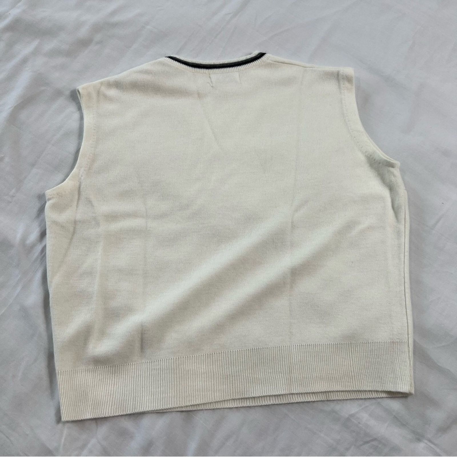 Other Penny's Women's Sweater Vest Crew Neck Cream Sleeveless Size M / US 6-8 / IT 42-44 - 6 Thumbnail