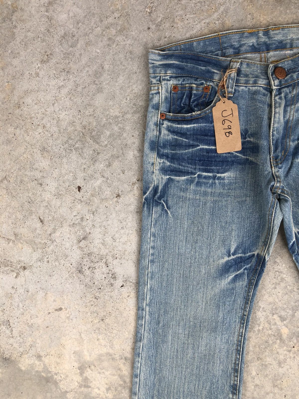 Japanese Brand Japanese Loma Distressed Jeans Patchwork Jeans Size US 32 / EU 48 - 4 Thumbnail