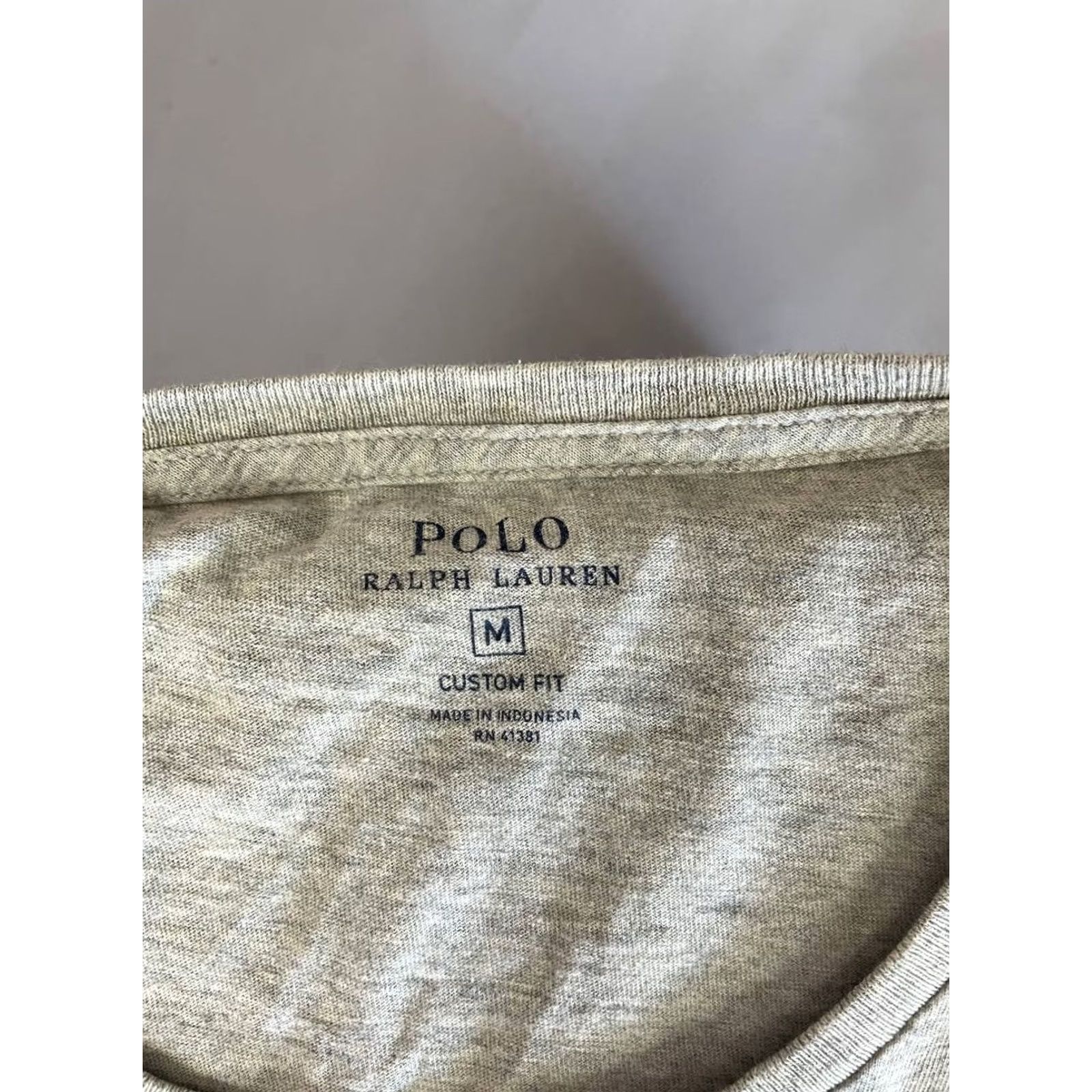 Polo Ralph Lauren Polo Ralph Lauren Mens T-Shirt Gray Cotton Crew Neck Short Sleeve Size M Size US M / EU 48-50 / 2 - 3 Thumbnail