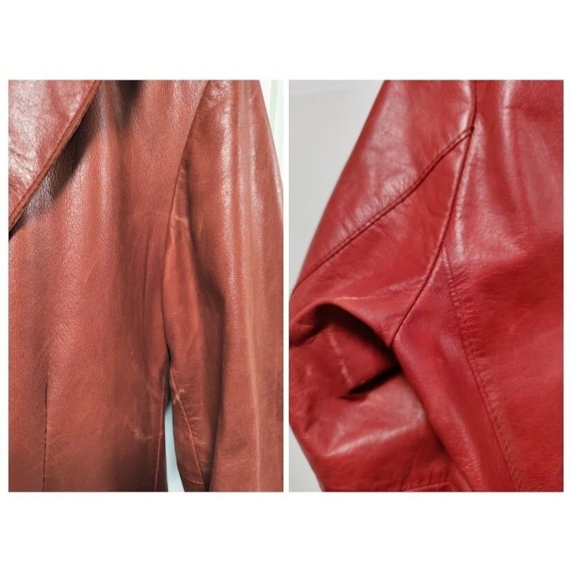 Other Kuhlman Antiquewash Genuine Leather 2 button Jacket Red Burg Size US M / EU 48-50 / 2 - 8 Thumbnail