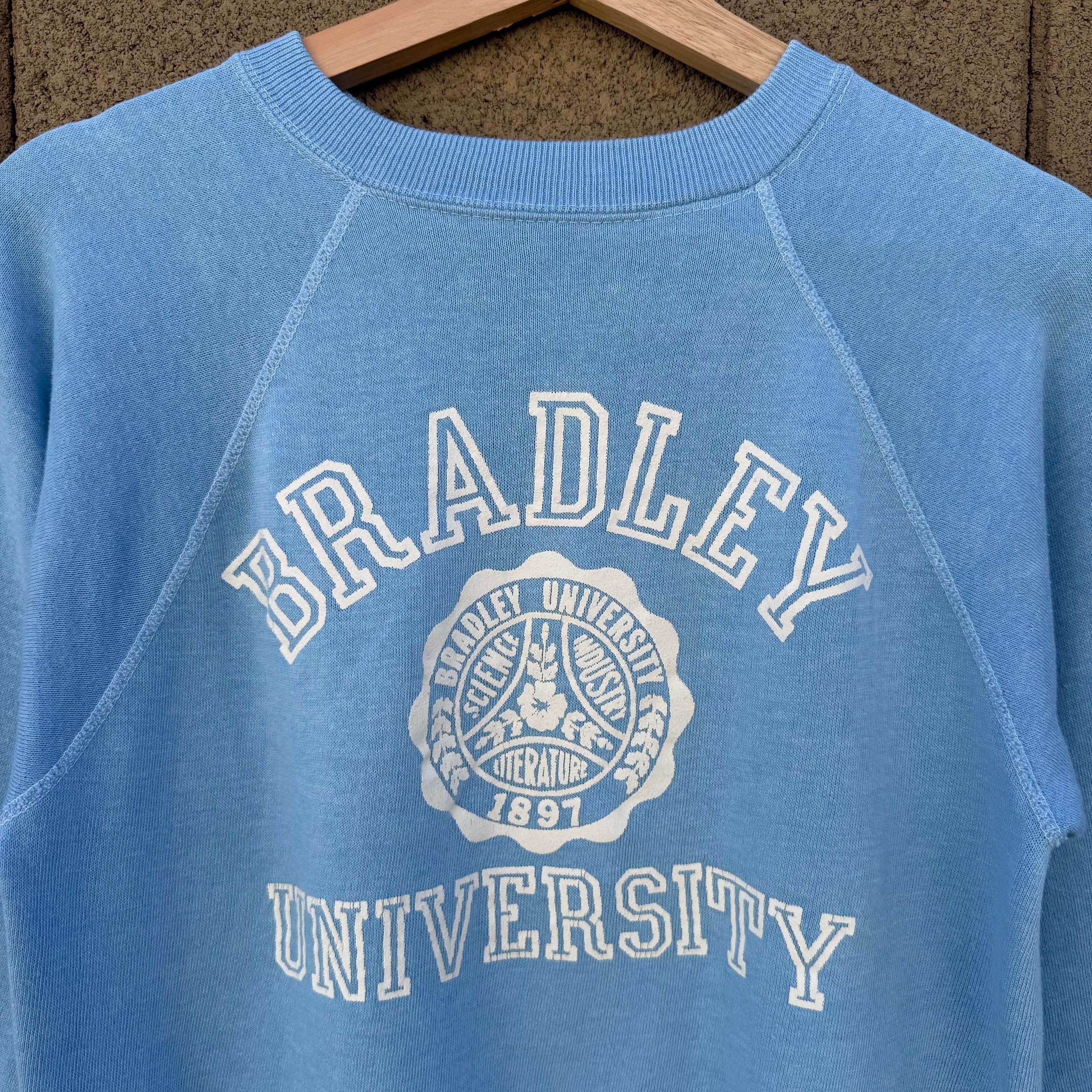 Vintage 60's Bradley University Crest School Crewneck Sweatshirt Size US S / EU 44-46 / 1 - 3 Thumbnail