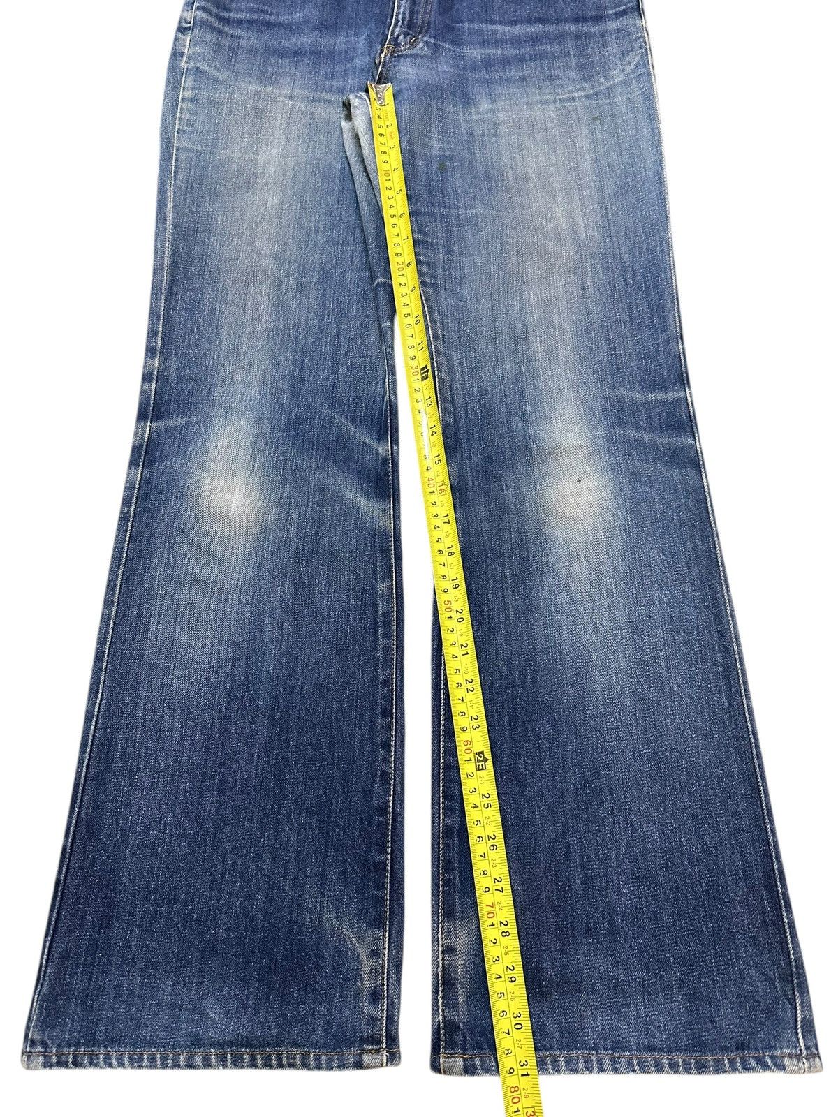 Edwin Vintage Edwin 601 Blue Faded Wash Style Wide Leg Jeans Size US 32 / EU 48 - 14 Thumbnail