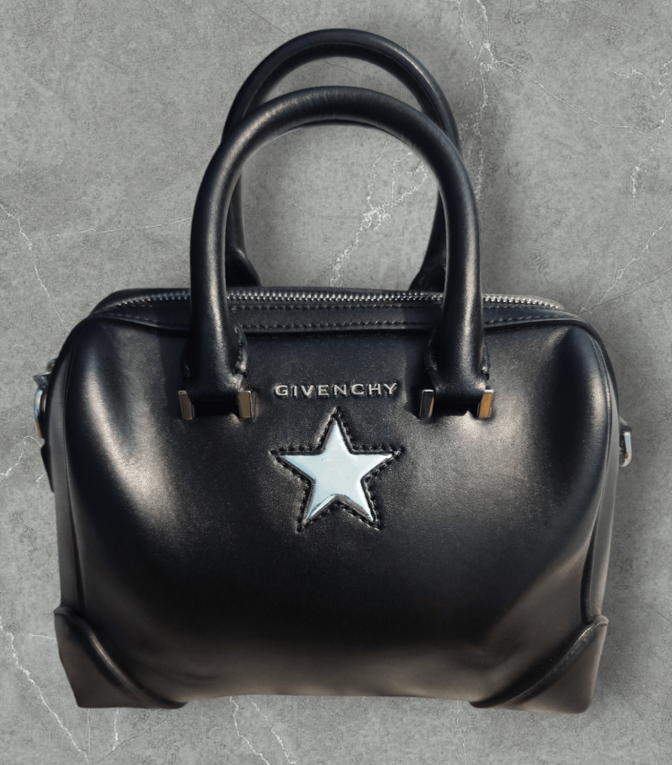 Givenchy Givenchy - Micro Calfskin Star Lucrezia Black Silver Size ONE SIZE - 2 Thumbnail