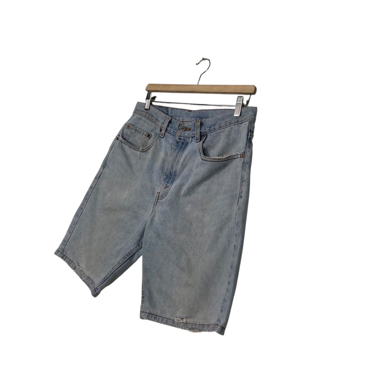 Levi's 📌Vintage Short Denim Jeans Levi's Lot 505 Biker Style Size US 32 / EU 48 - 3 Thumbnail