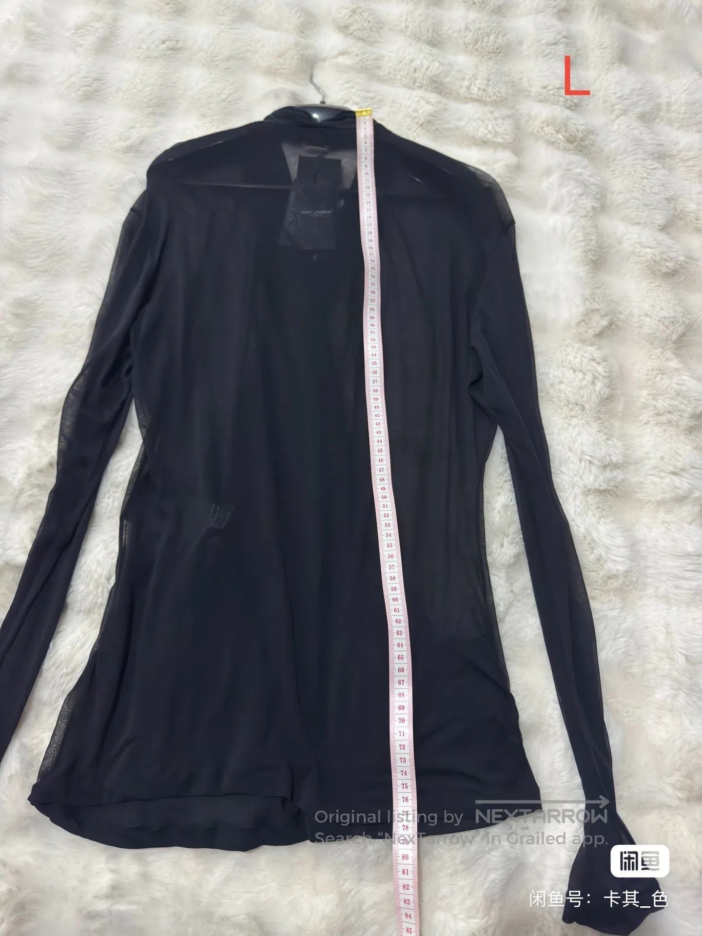Saint Laurent Paris Saint Laurent Paris Crepe Deep V Neck Camisole| Size US L / EU 52-54 / 3 - 8 Thumbnail
