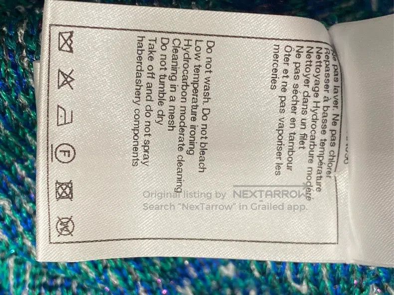 Other Chanel 23-year-old lake blue fine shiny knitted cardigan c Size XXS / US 00 / IT 34 - 6 Thumbnail