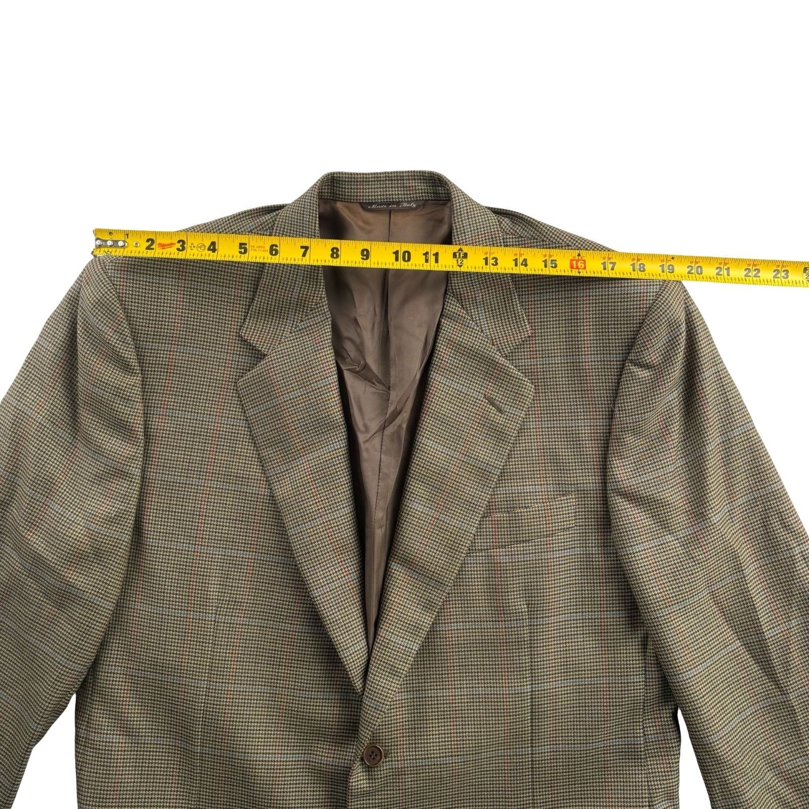 Canali Canali Men’s 100% Wool Blazer Jacket Brown • Italy • 44R (US Size 44R - 9 Thumbnail