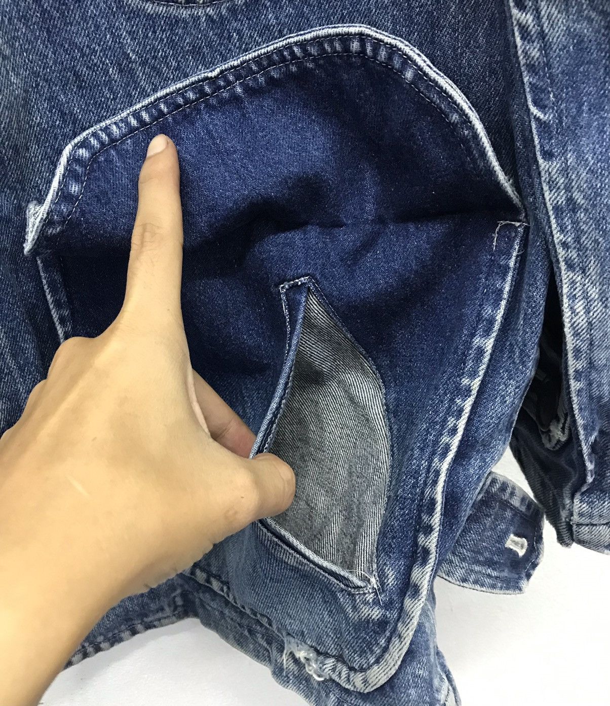 Japanese Brand Vintage Demob Men Denim Jacket Size US XL / EU 56 / 4 - 9 Thumbnail