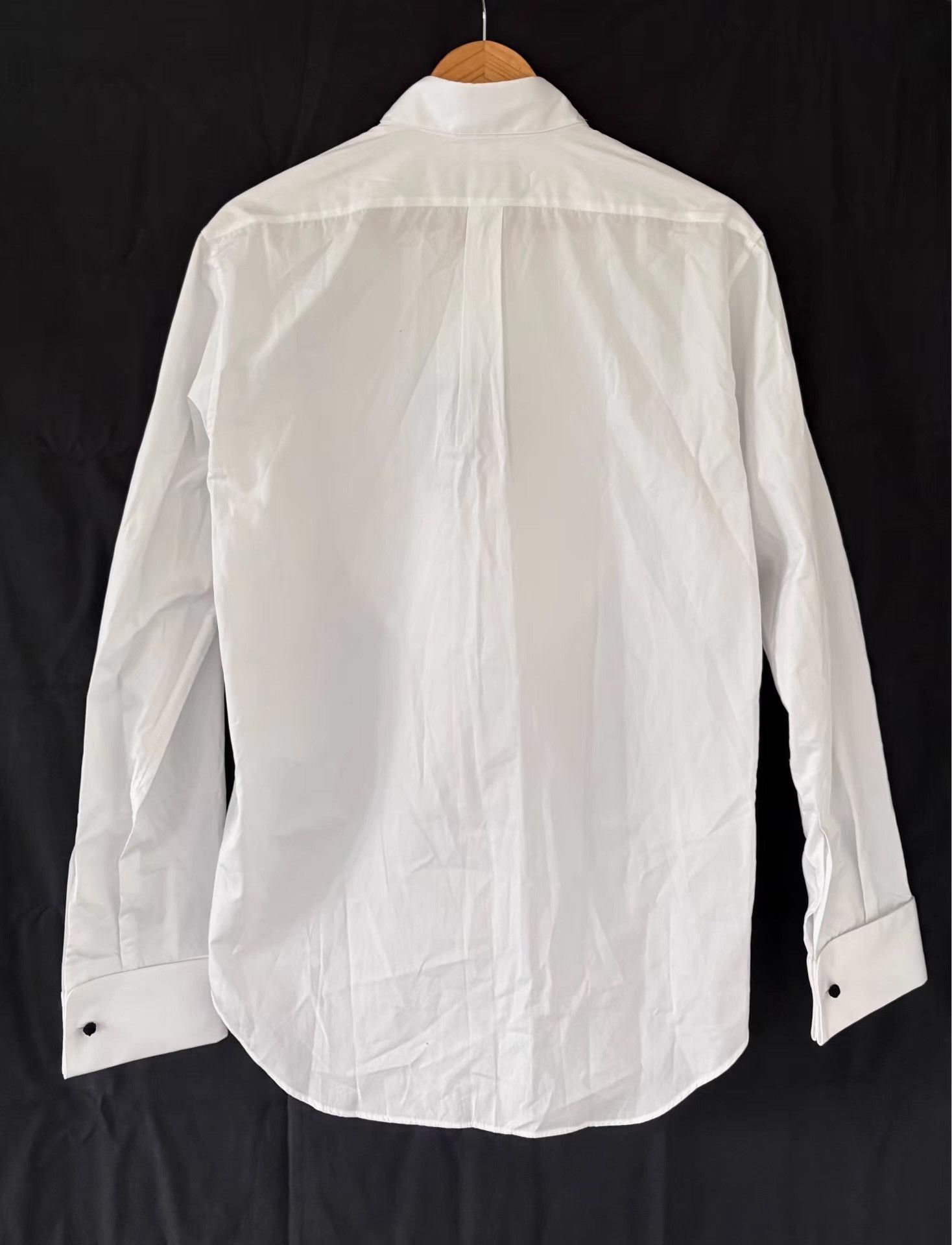 Emporio Armani Emporio Armani Men's White Dress Shirt Ｑ21 Size US M / EU 48-50 / 2 - 2 Thumbnail