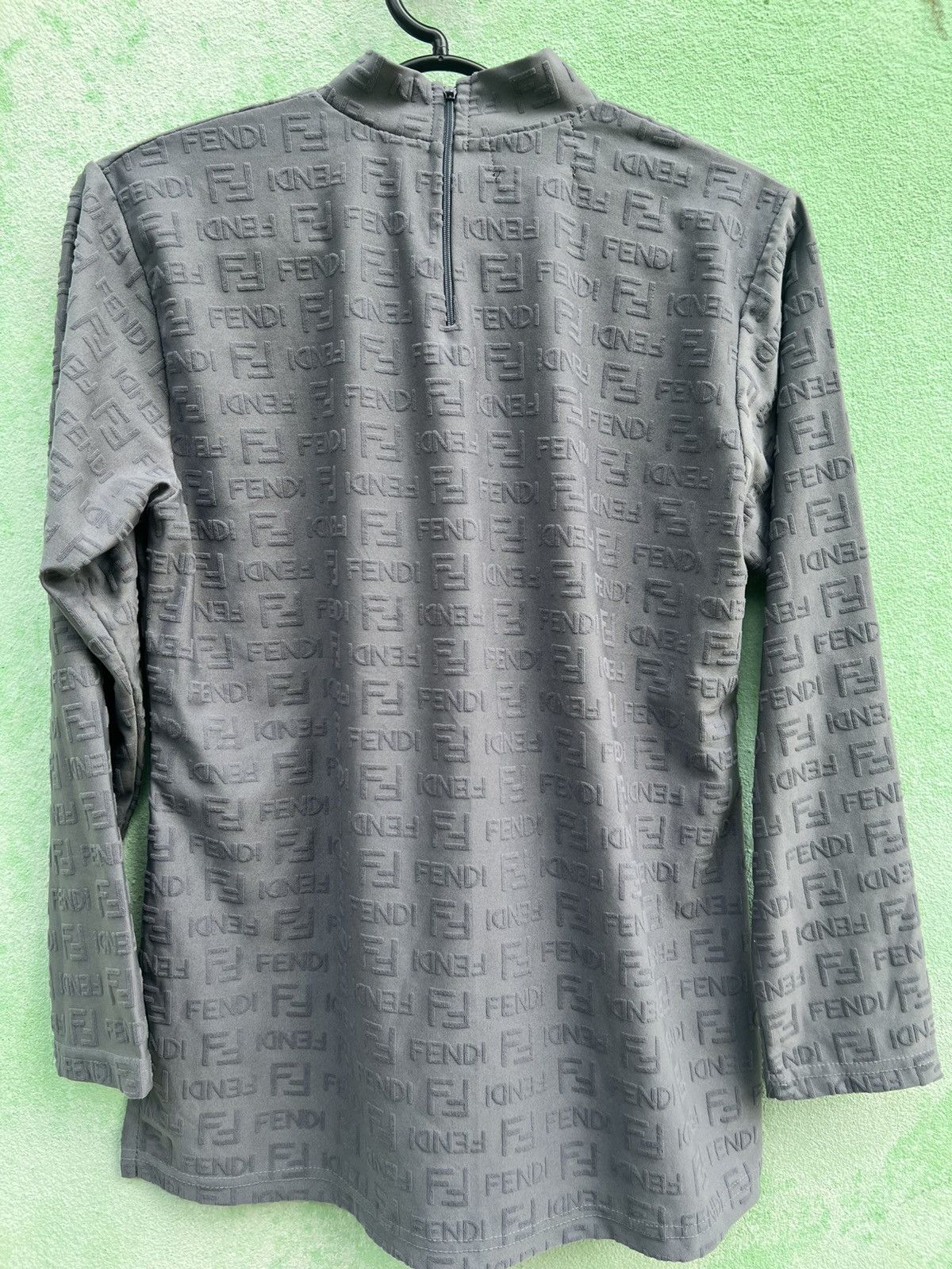Fendi VINTAGE FENDI JEANS Roma Italy Embossed Monogram MockNeckTop Size M / US 6-8 / IT 42-44 - 5 Thumbnail