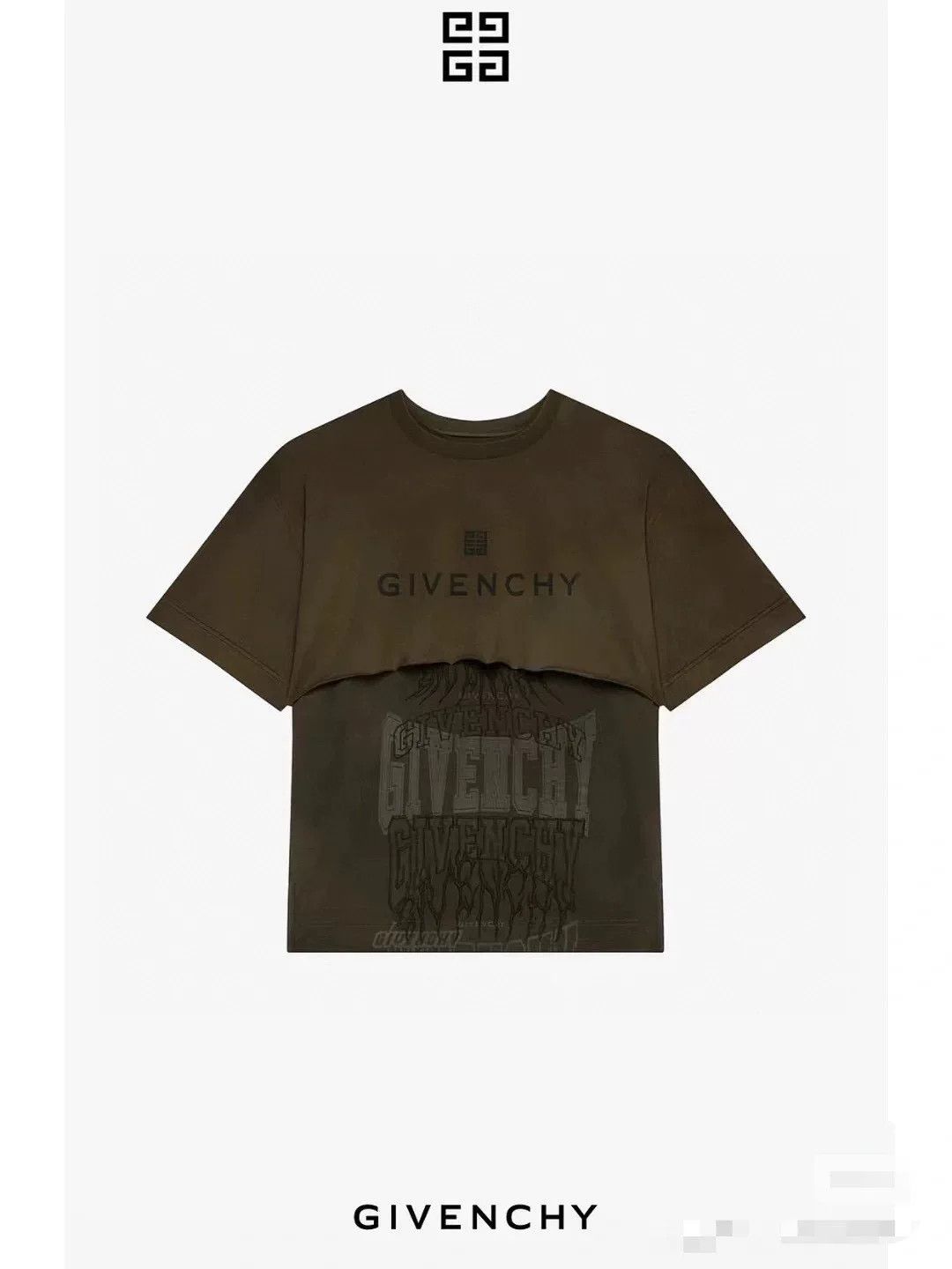 Givenchy Givenchy Runway Layered Short Sleeve T-shirt Size US XL / EU 56 / 4 - 1 Thumbnail