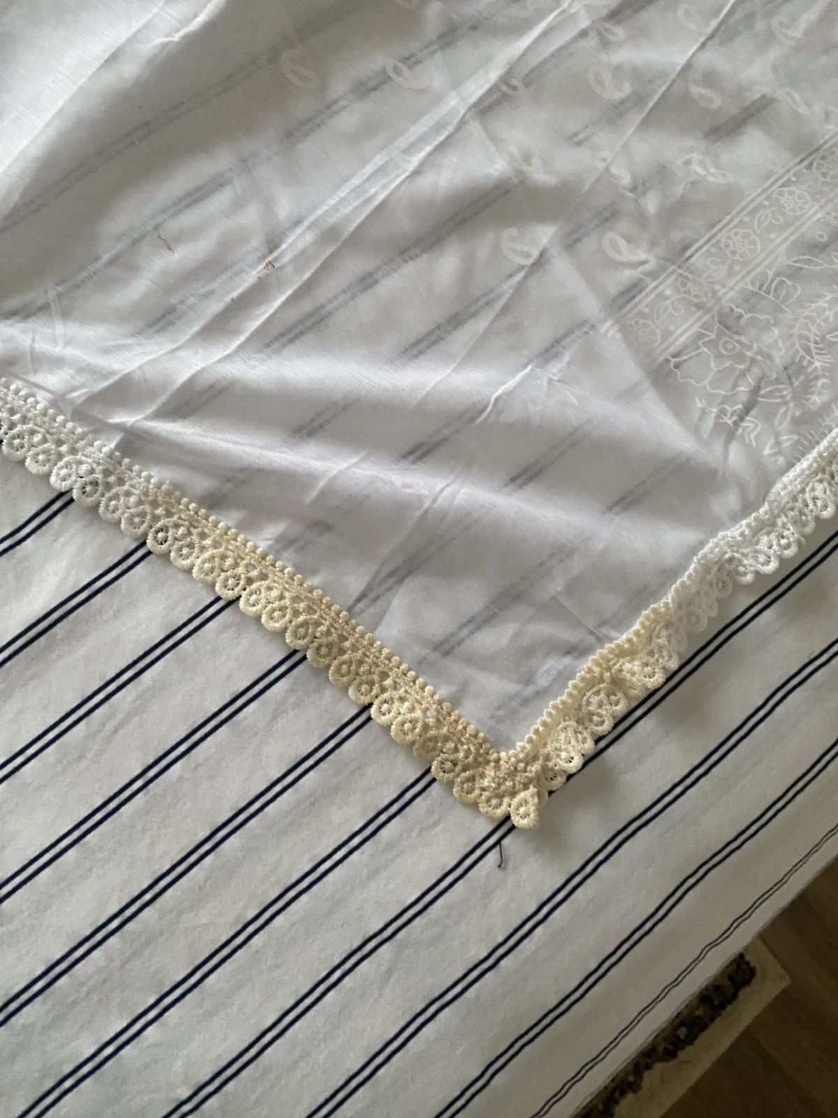 Other Firdaus Khari white Block Printed Tiered Anarkali Size XL / US 12-14 / IT 48-50 - 10 Thumbnail