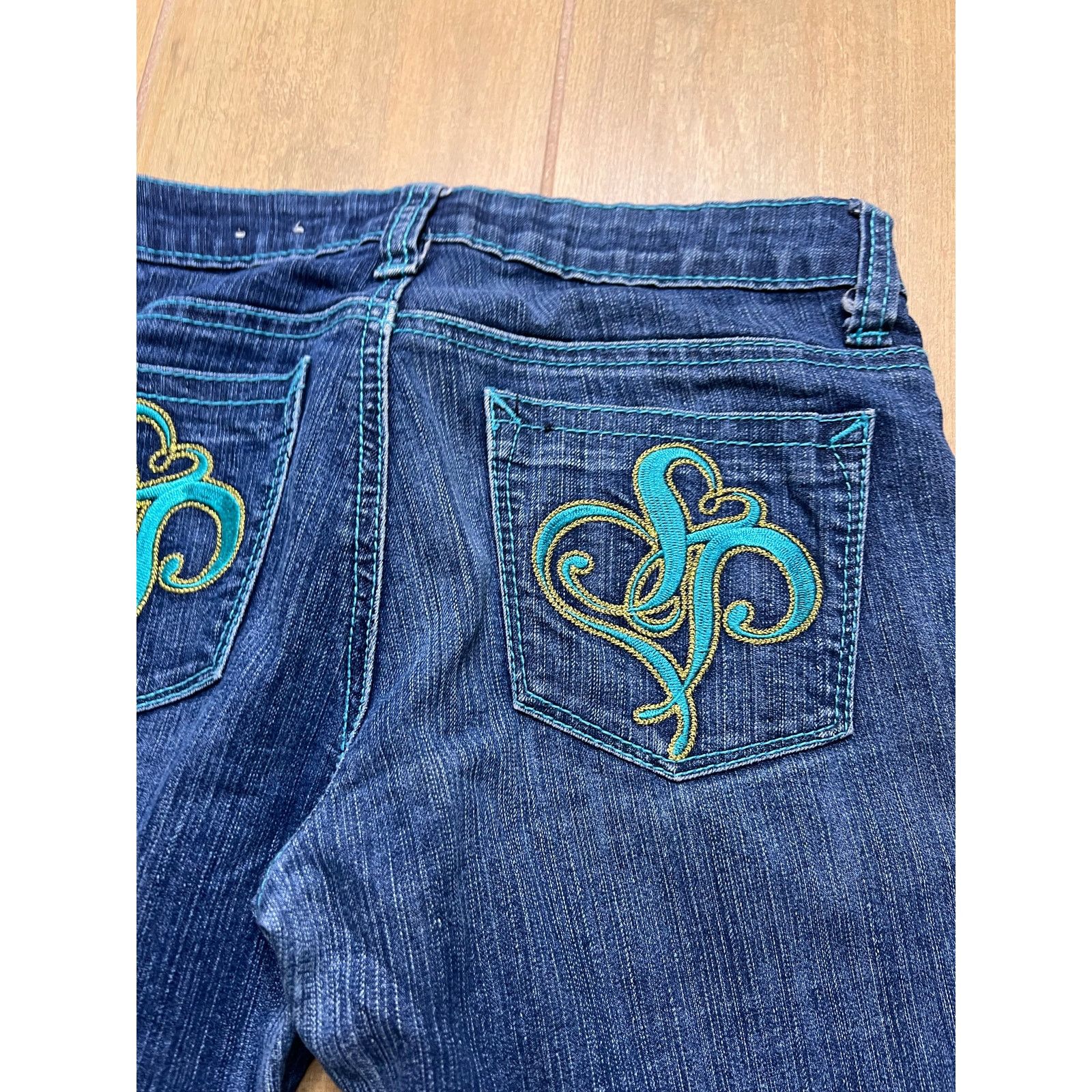Southpole Southpole Jeans Womens Size 3 Embroidered Pocket Y2K 27x31 Size 27" / US 4 / IT 40 - 11 Thumbnail