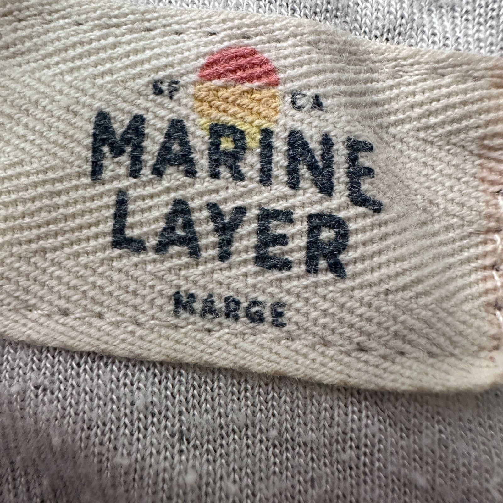 Marine Layer Marine Layer Henley Shirt Men's Marge M/L Gray Long Sleeve Size US L / EU 52-54 / 3 - 6 Thumbnail