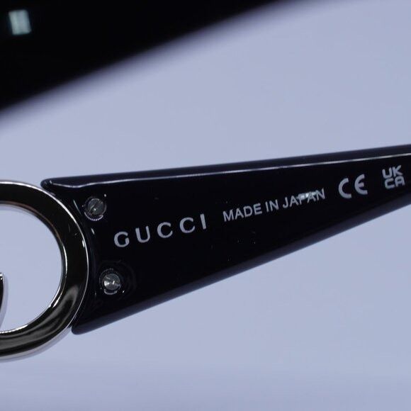 Gucci Gucci GG1824S 001 Sunglasses Black/Silver Cat Eye Frame Size ONE SIZE - 8 Thumbnail
