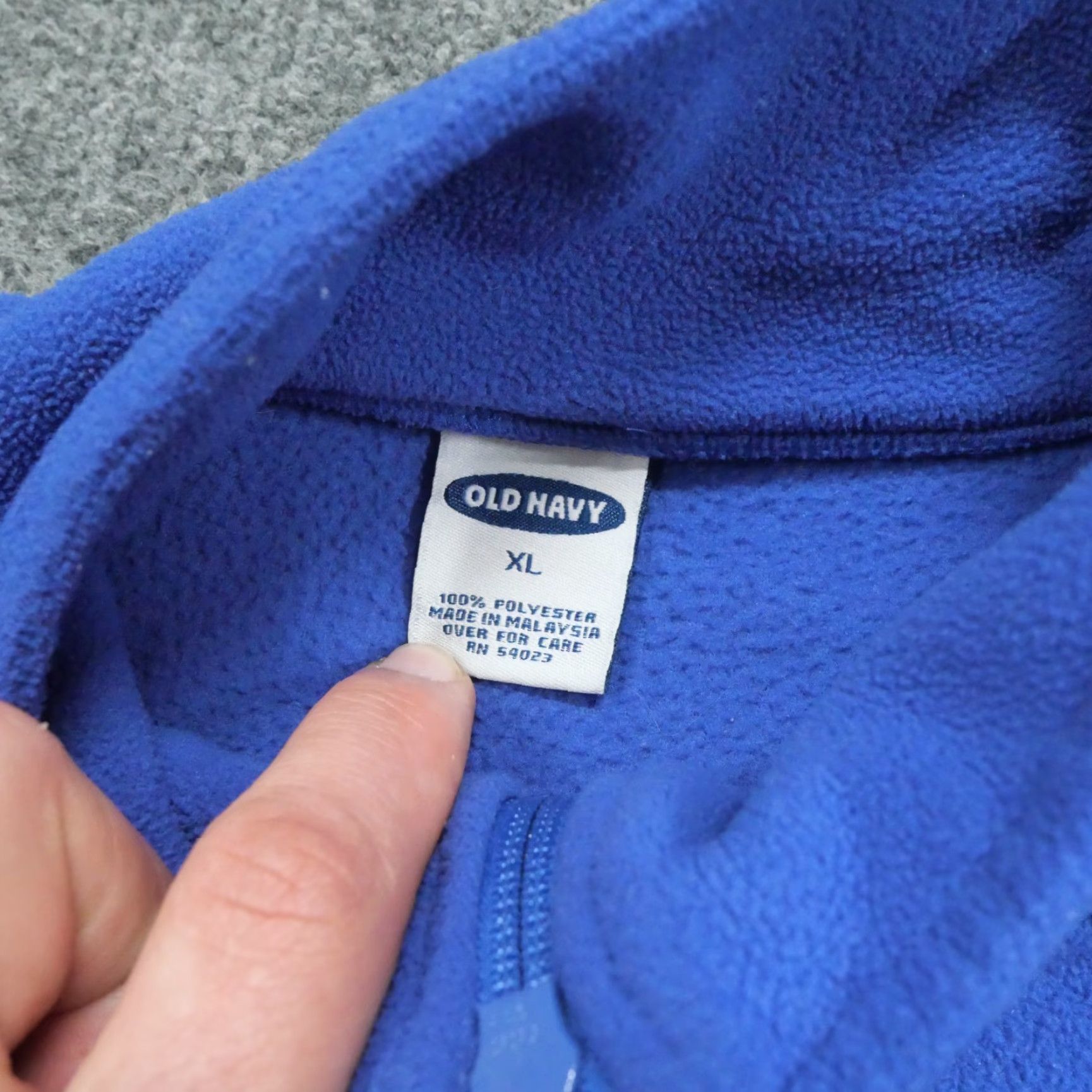 Old Navy VINTAGE Old Navy Sweatshirt Adult XL Blue 1/4 Zip Fleece Mock Neck Pullover Mens XL Regular Logo 90s? Size US XL / EU 56 / 4 - 4 Thumbnail