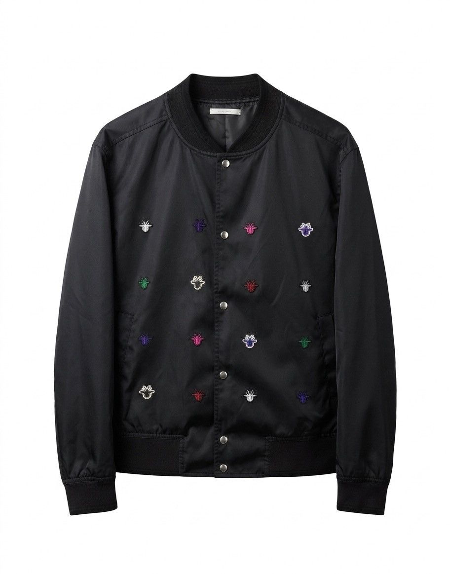 Dior DIORHomme Bee Embroidered Jacket For Men Black Size US M / EU 48-50 / 2 - 1 Thumbnail