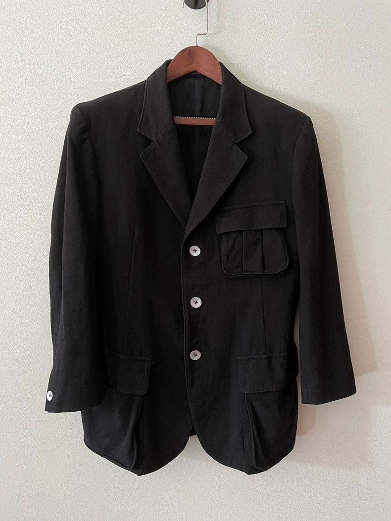 Yohji Yamamoto Yohji Yamamoto 05aw Silver Button Suit Jacket 2504-Nextarro Size US M / EU 48-50 / 2 - 1 Thumbnail