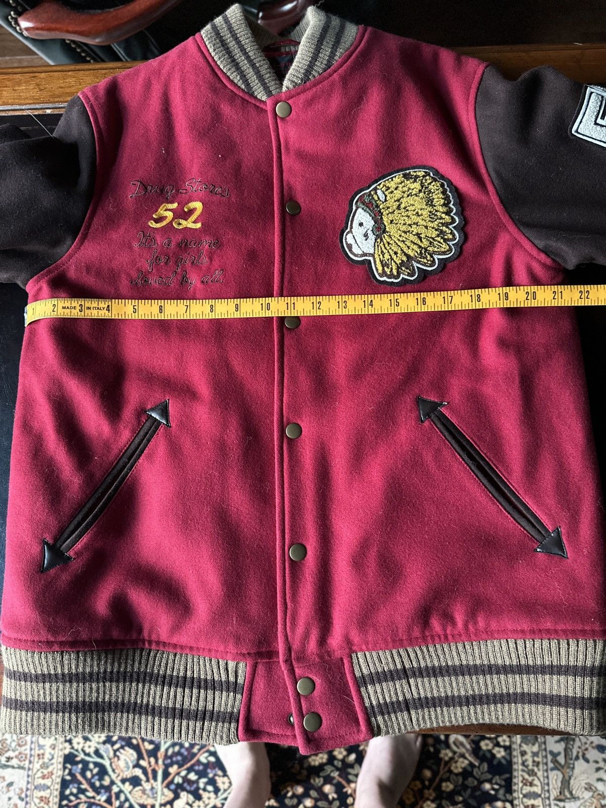 Other Drug Store’s Varsity Jacket Red Burgundy Size US L / EU 52-54 / 3 - 6 Thumbnail