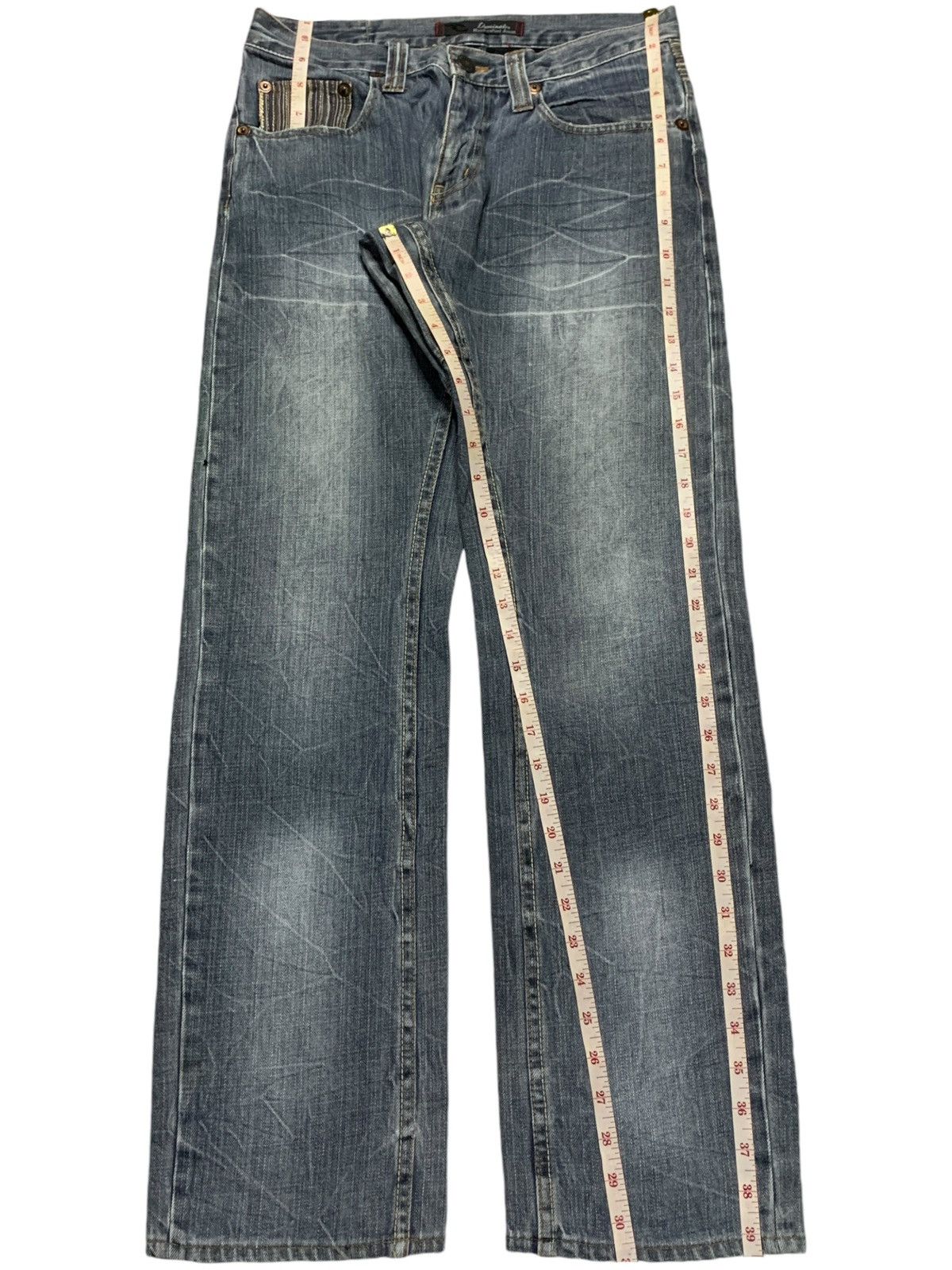 Japanese Brand Vintage Japanese Brand Faded Wash Handcrafted Style Jeans Size US 30 / EU 46 - 13 Thumbnail