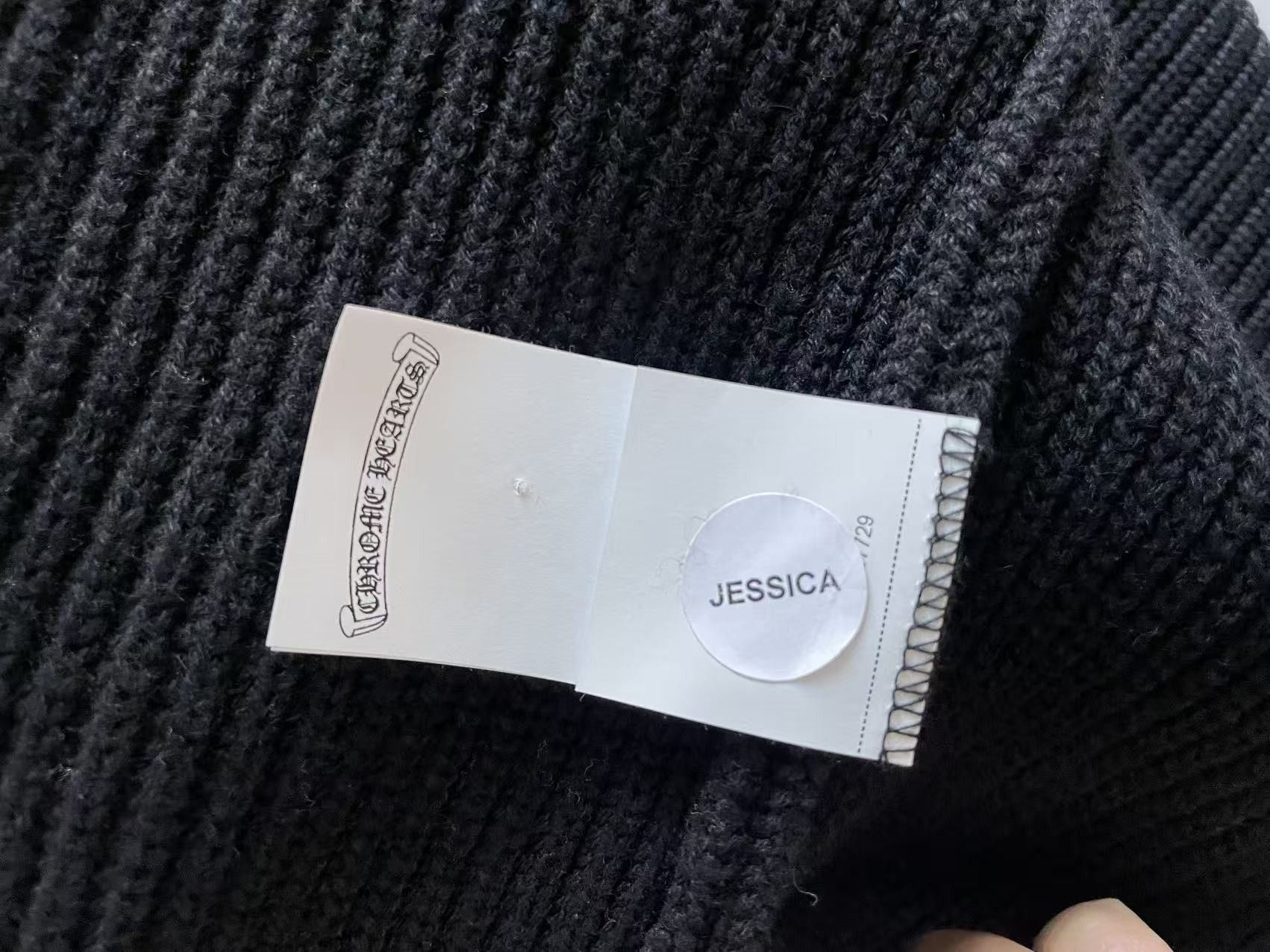 Chrome Hearts Chrome Hearts Triple Cross Patch Scroll Cashmere Sweater Size US XXL / EU 58 / 5 - 10 Thumbnail