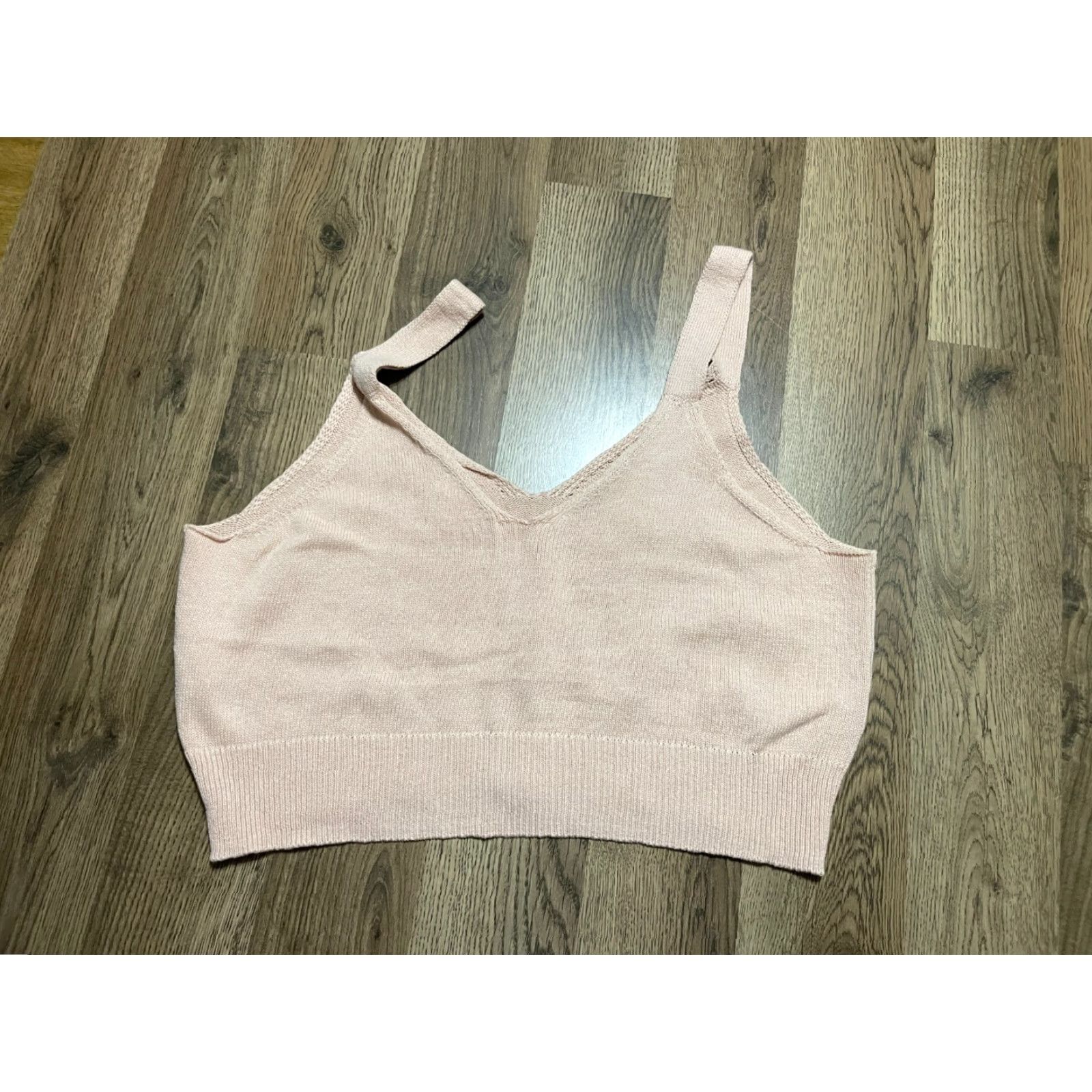 Vintage BP Tank Top Women's XL Pink Crop Top Sleeveless V-Neck Pullover Cropped Tank Casual Modern 90s? Wait, no new info. Size XL / US 12-14 / IT 48-50 - 2 Thumbnail