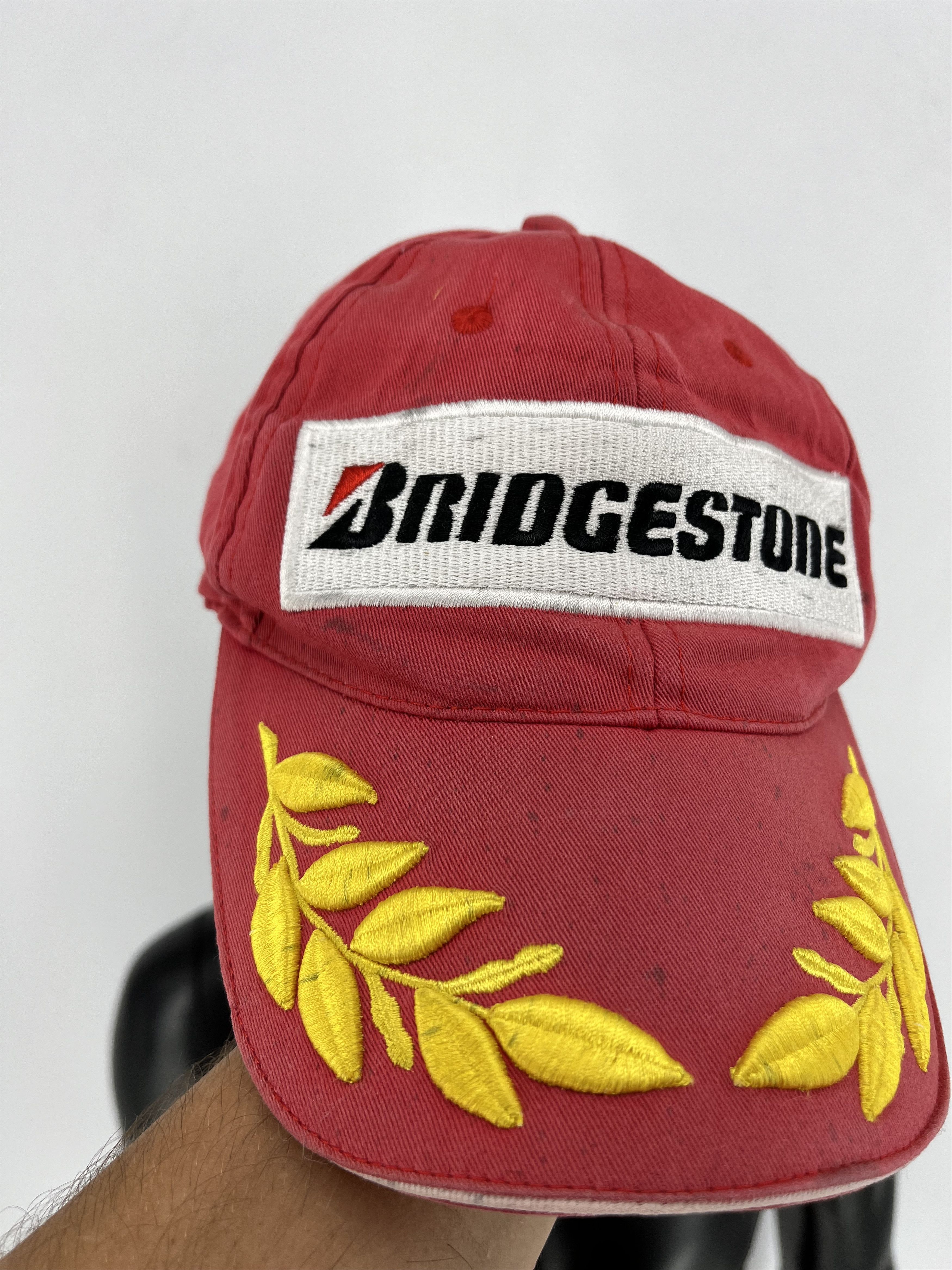 Vintage Vintage y2k Bridgestone Cap Hat Michael Schumacher F1 Size ONE SIZE - 4 Thumbnail