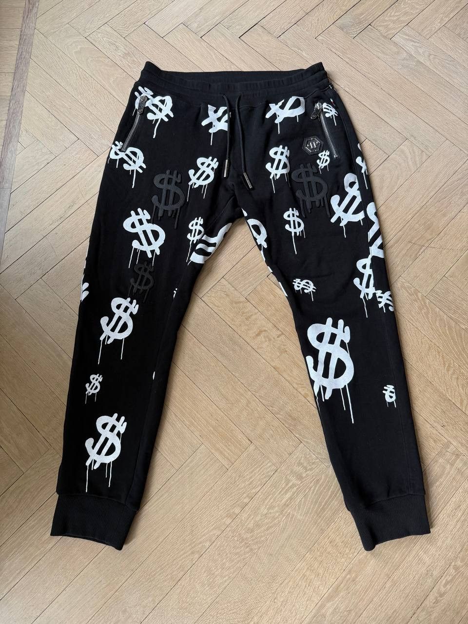 Alec Monopoly × Philipp Plein Black Philipp Plein × Alec Monopoly pants Size US 34 / EU 50 - 1 Thumbnail